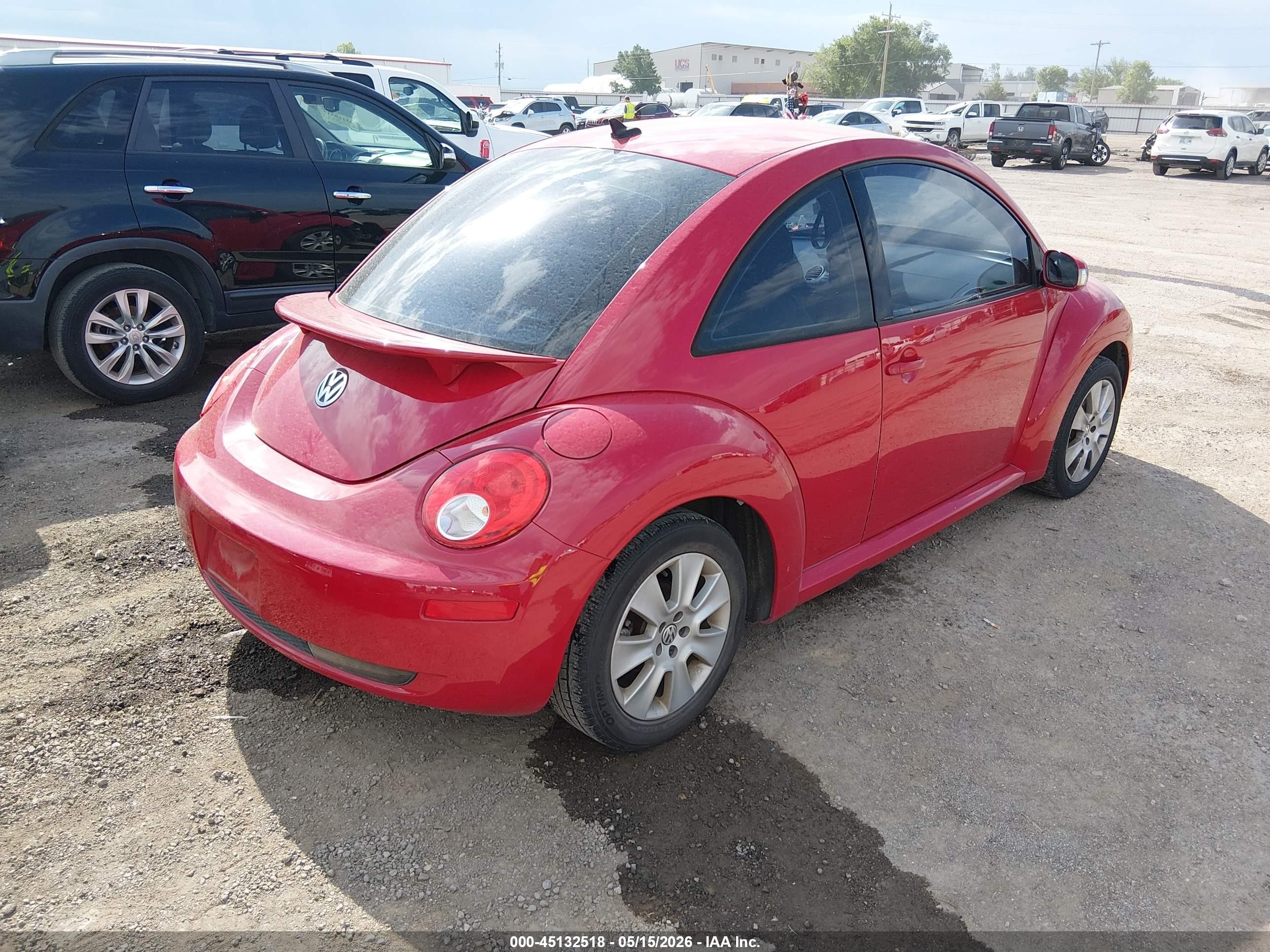 2008 Volkswagen New Beetle S/se Red vin: 3VWRW31CX8M504481