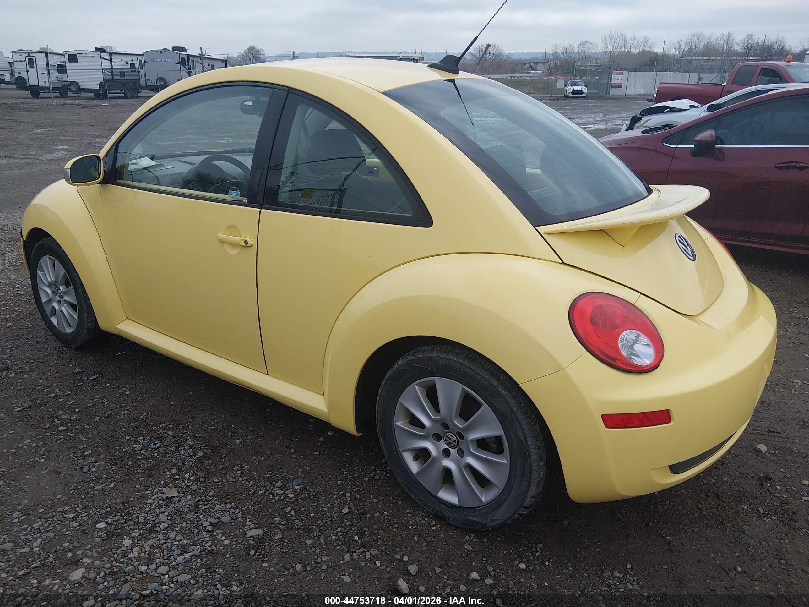 2008 Volkswagen New Beetle S/se Yellow vin: 3VWRW31CX8M509180