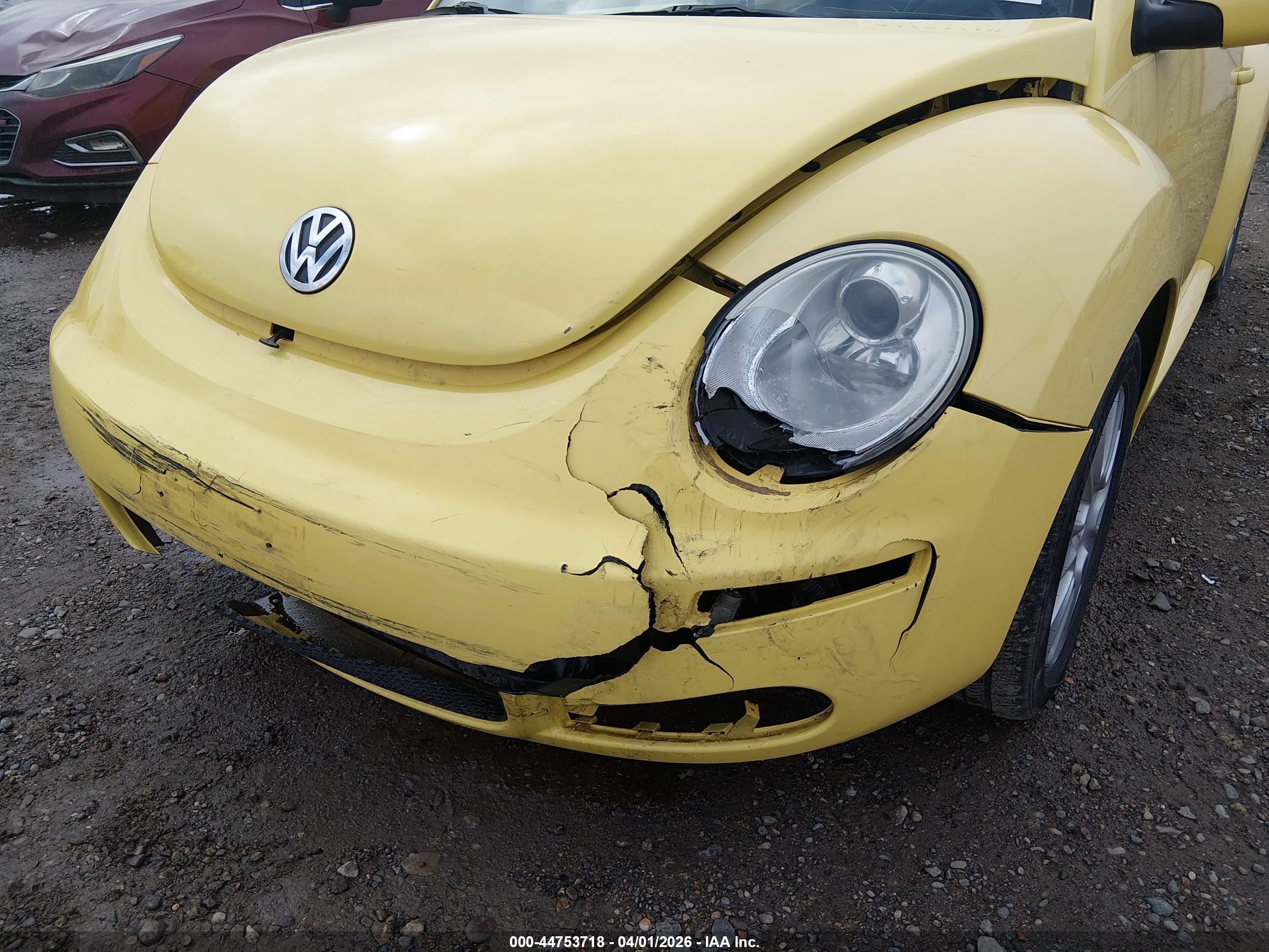 2008 Volkswagen New Beetle S/se Yellow vin: 3VWRW31CX8M509180