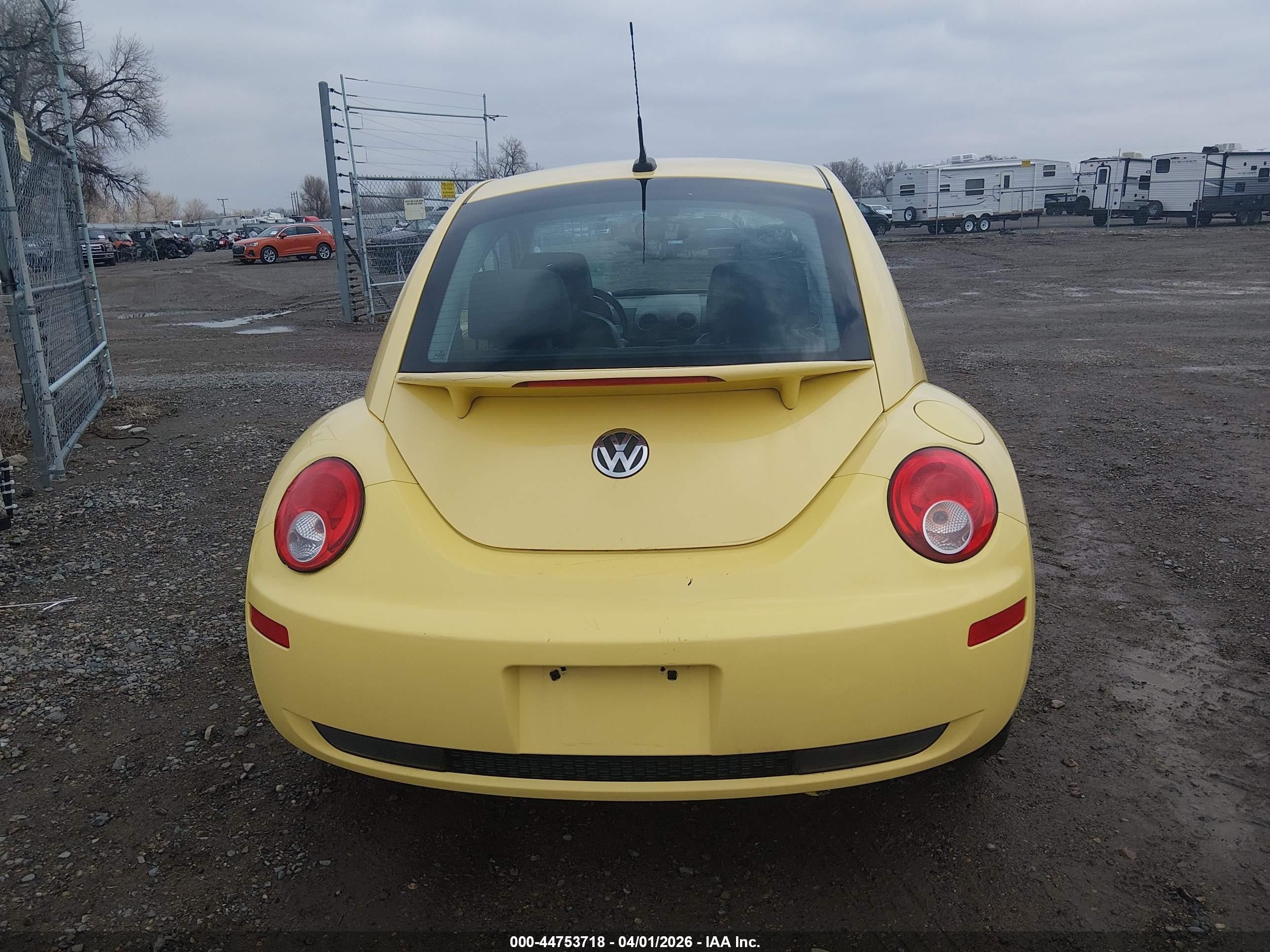 2008 Volkswagen New Beetle S/se Yellow vin: 3VWRW31CX8M509180