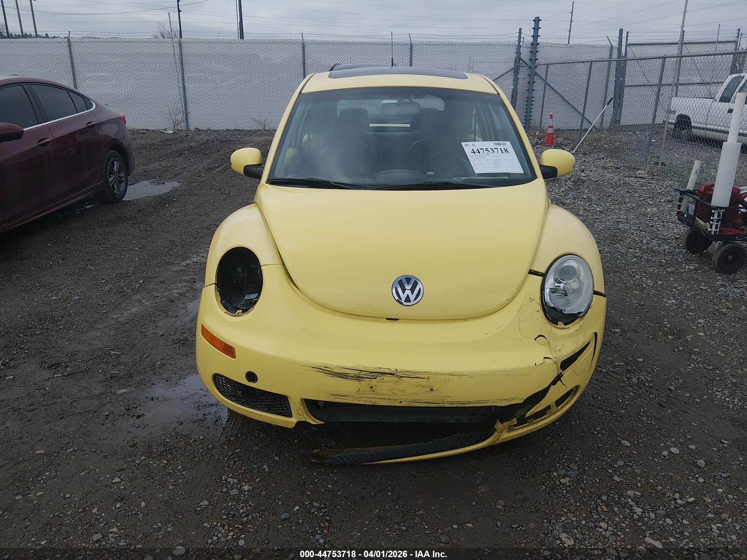 2008 Volkswagen New Beetle S/se Yellow vin: 3VWRW31CX8M509180