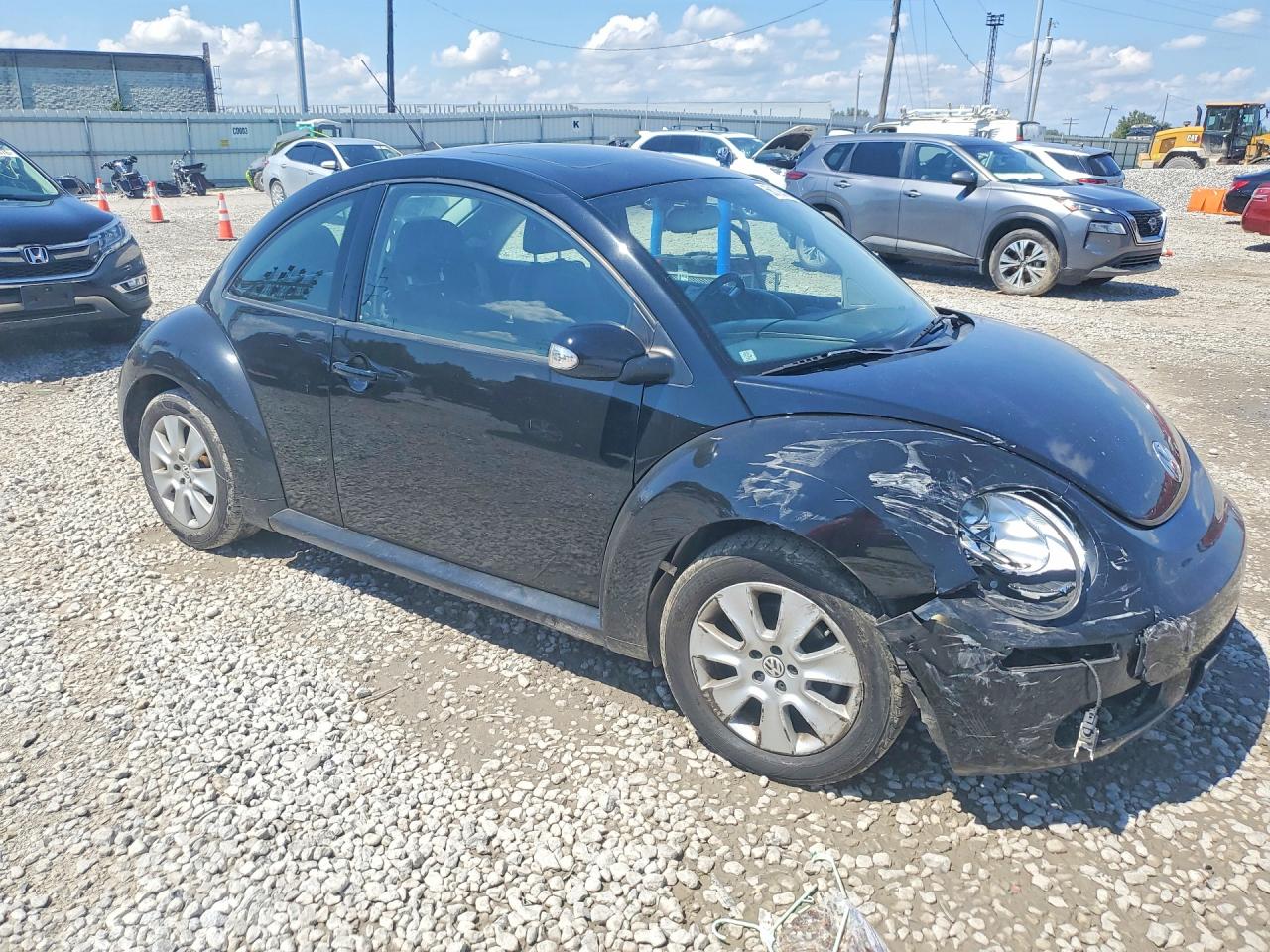 2009 Volkswagen New Beetle S Black vin: 3VWRW31CX9M500903