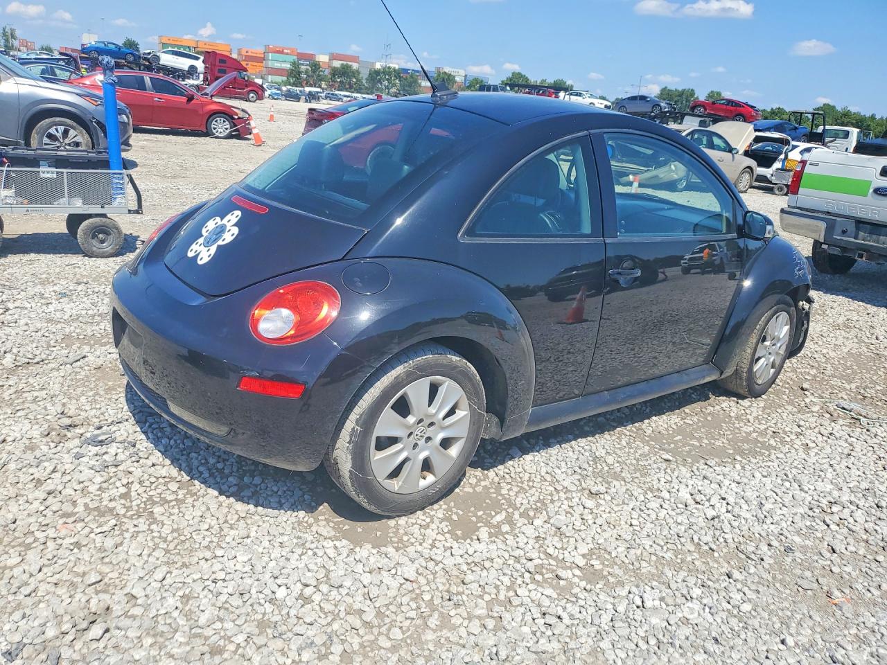 2009 Volkswagen New Beetle S Black vin: 3VWRW31CX9M500903