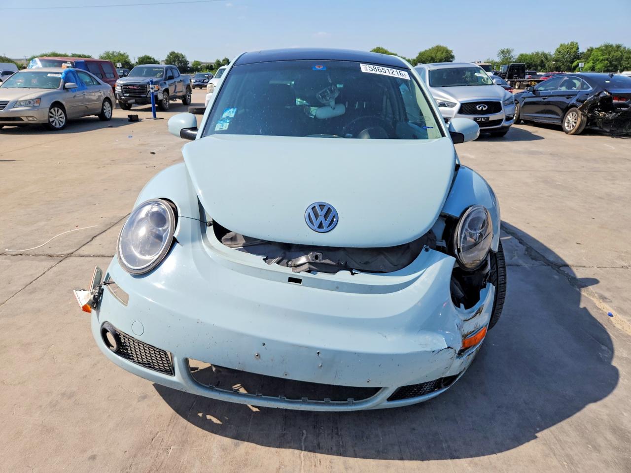 2010 Volkswagen New Beetle Blue vin: 3VWRW3AG1AM026671