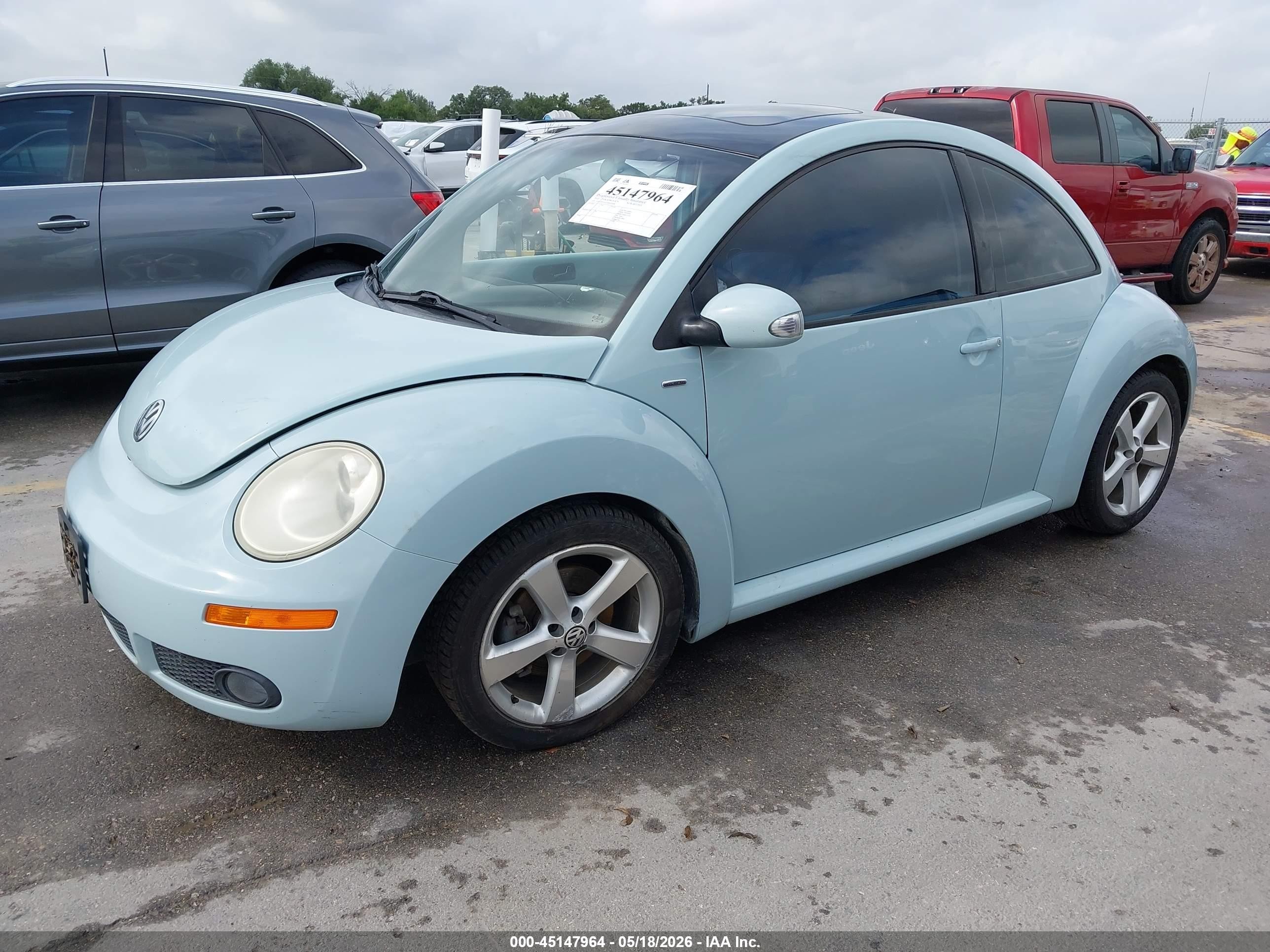 2010 Volkswagen New Beetle 2.5l Final Edition Light Blue vin: 3VWRW3AG2AM023696