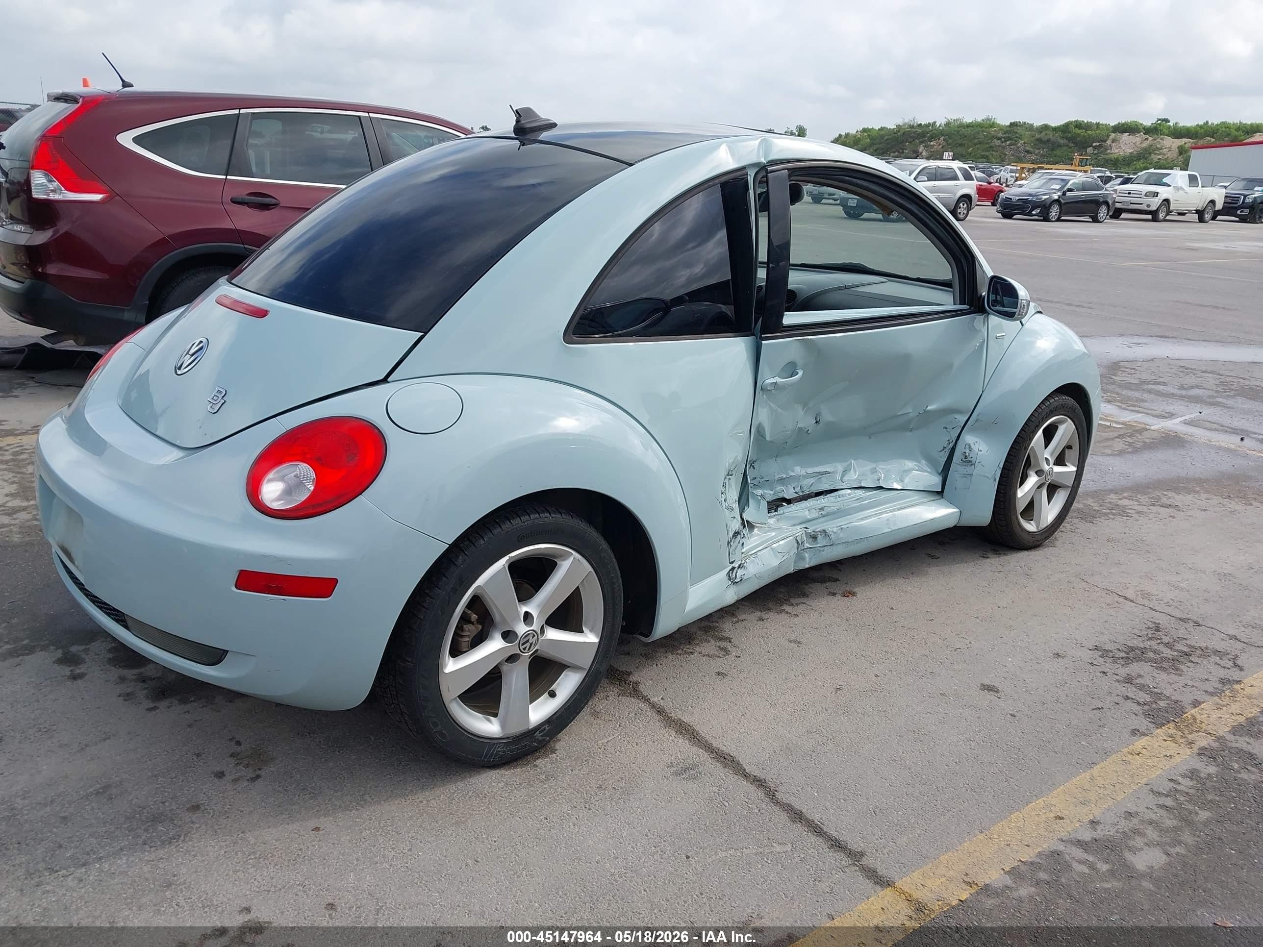 2010 Volkswagen New Beetle 2.5l Final Edition Light Blue vin: 3VWRW3AG2AM023696