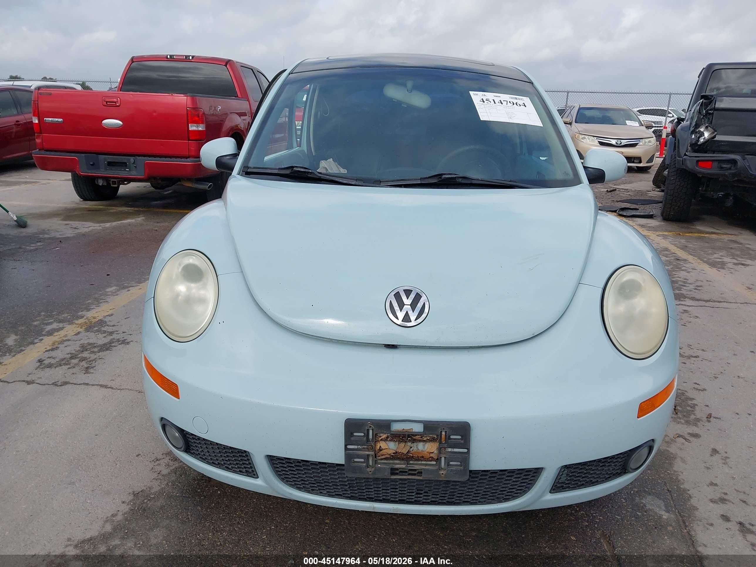 2010 Volkswagen New Beetle 2.5l Final Edition Light Blue vin: 3VWRW3AG2AM023696