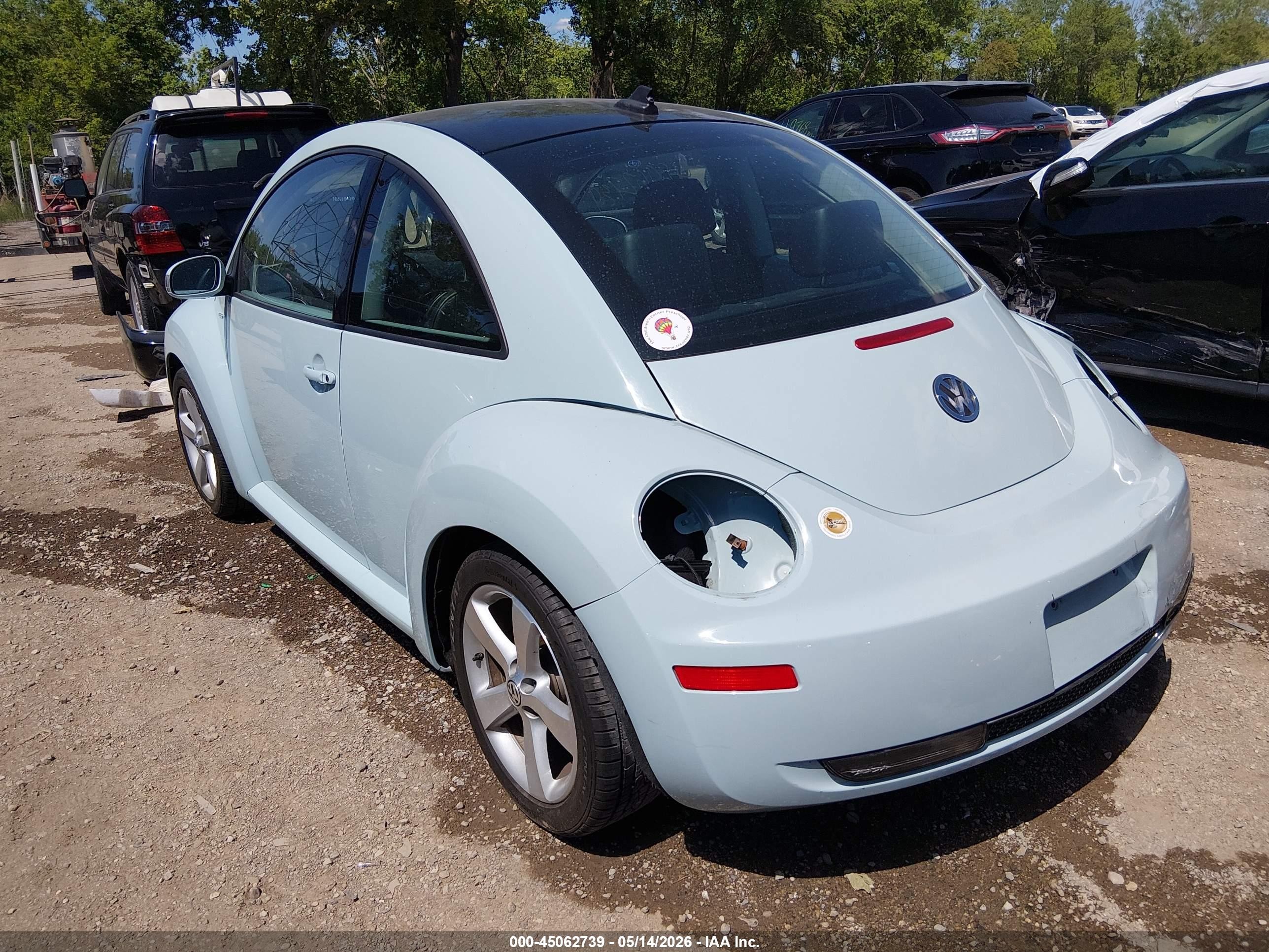2010 Volkswagen New Beetle 2.5l Final Edition Light Blue vin: 3VWRW3AG3AM015218