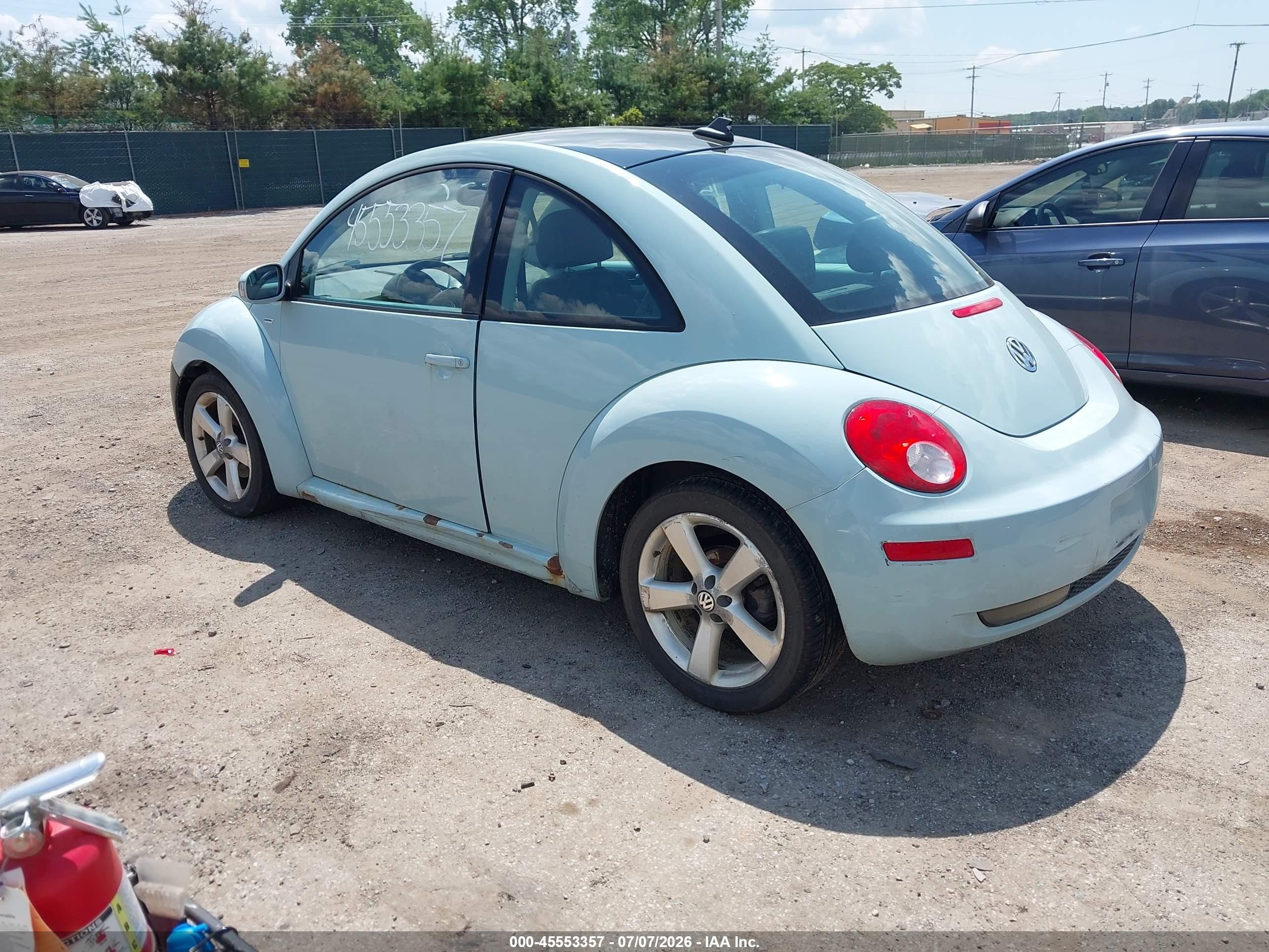 2010 Volkswagen New Beetle 2.5l Final Edition Blue vin: 3VWRW3AG5AM023627