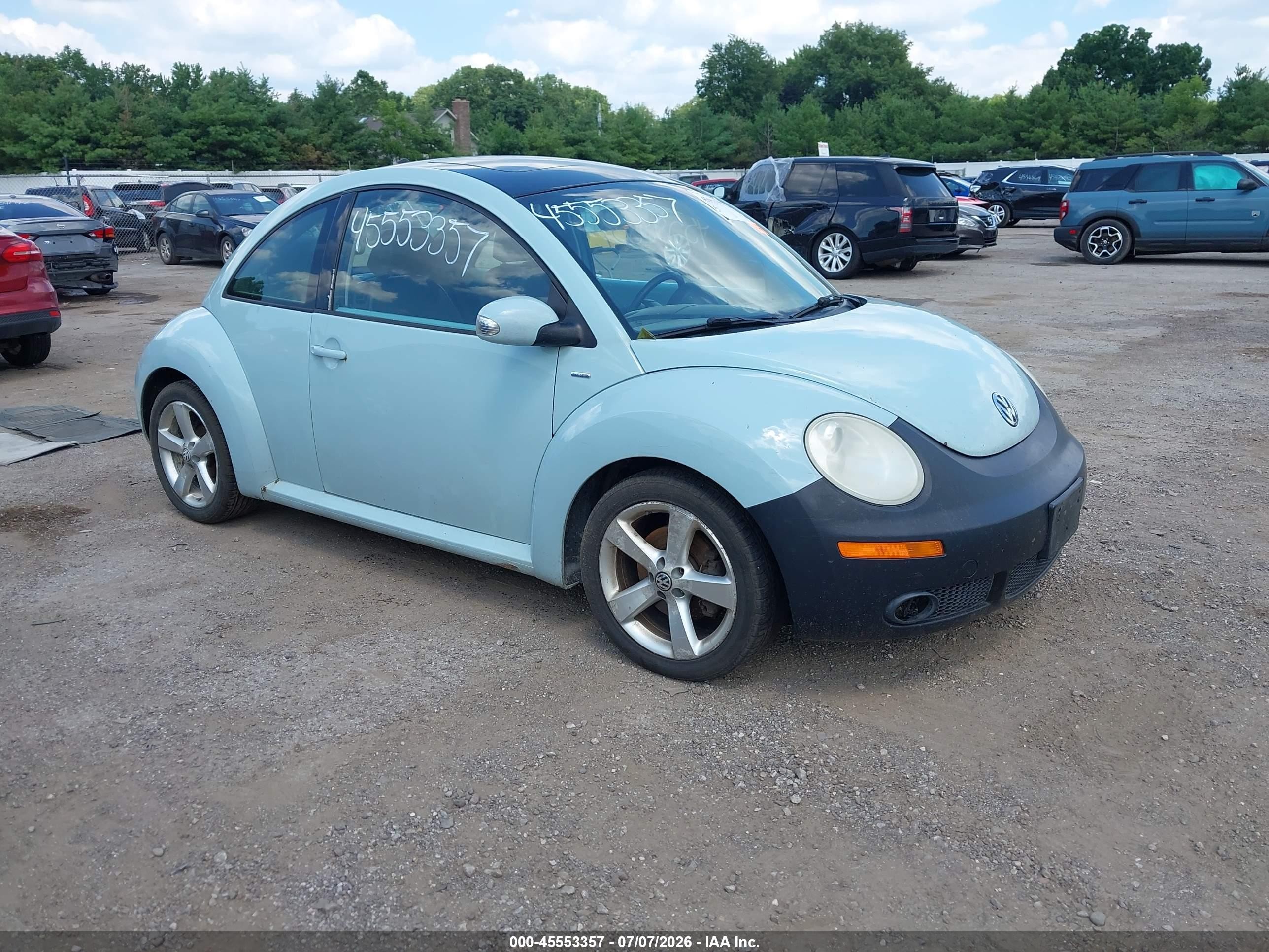 2010 Volkswagen New Beetle 2.5l Final Edition Blue vin: 3VWRW3AG5AM023627