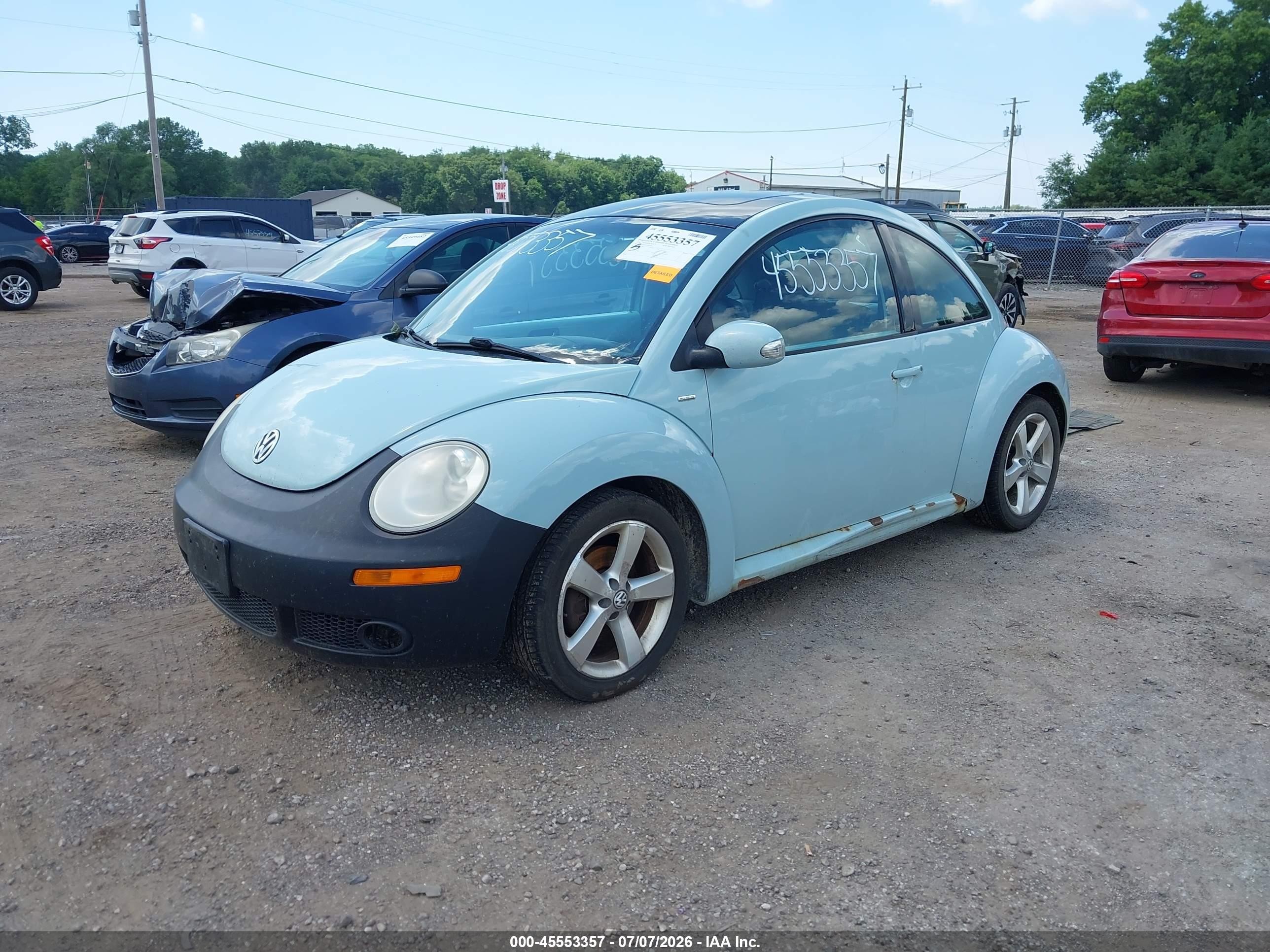 2010 Volkswagen New Beetle 2.5l Final Edition Blue vin: 3VWRW3AG5AM023627