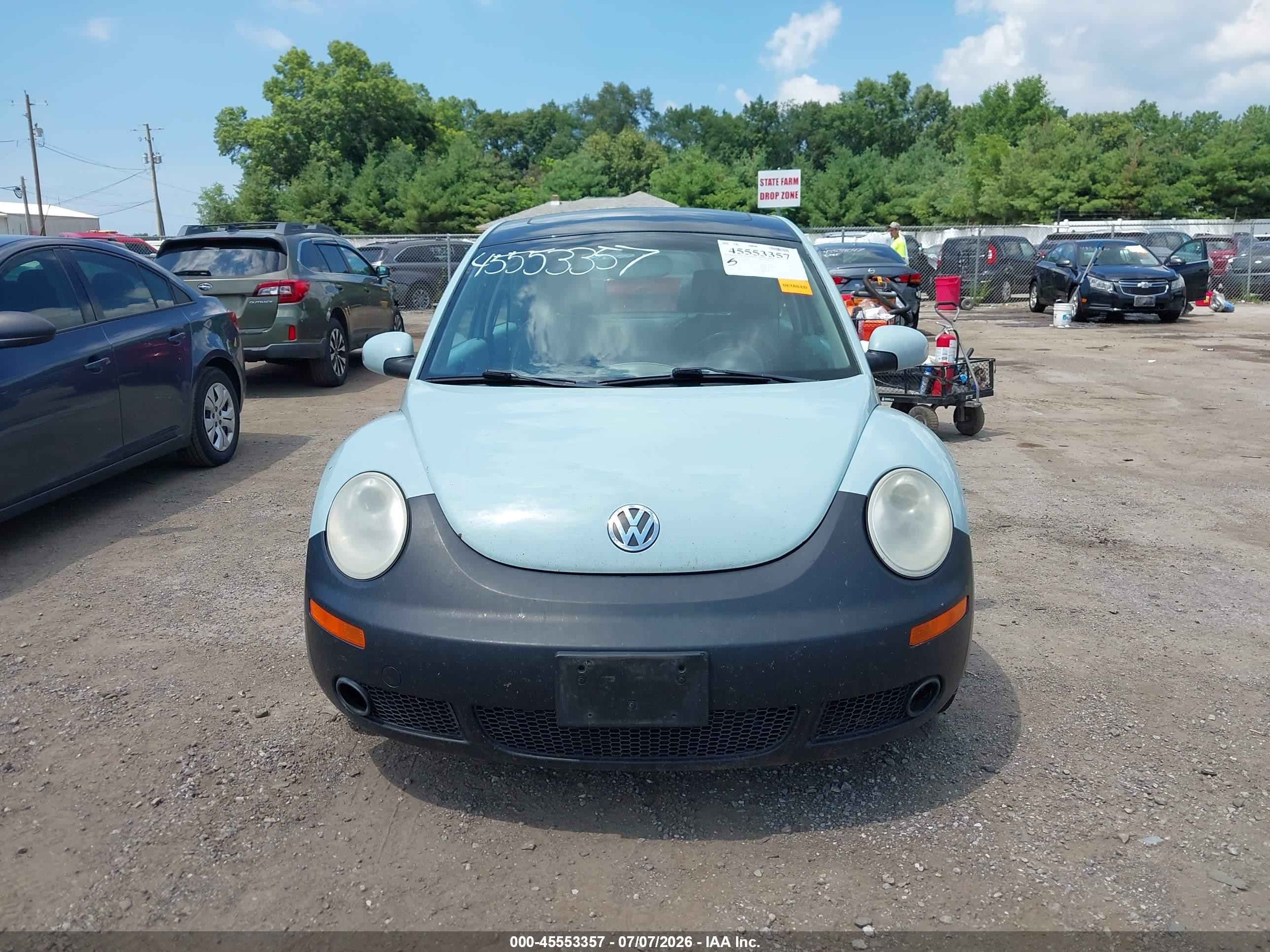 2010 Volkswagen New Beetle 2.5l Final Edition Blue vin: 3VWRW3AG5AM023627