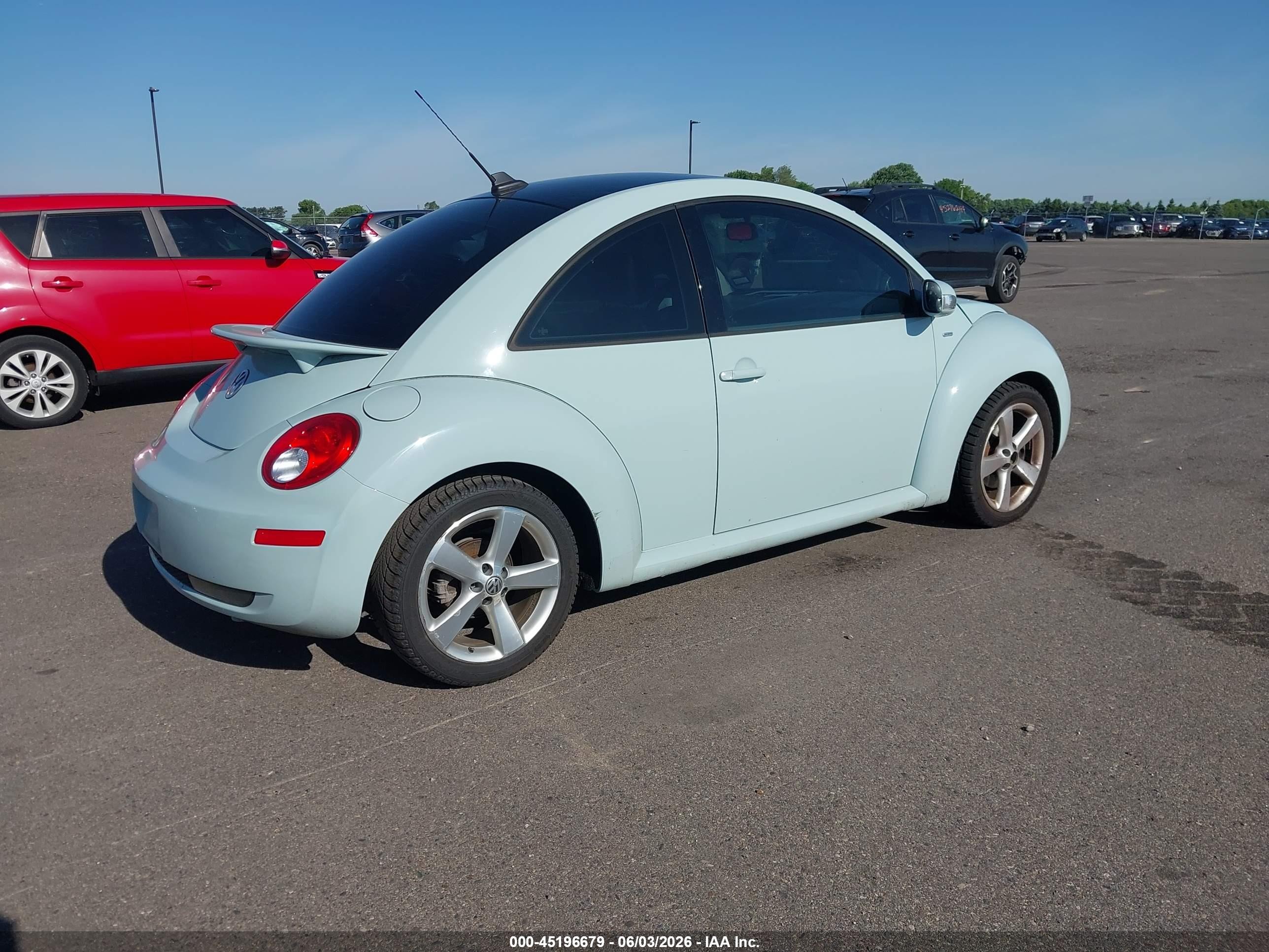 2010 Volkswagen New Beetle 2.5l Final Edition Blue vin: 3VWRW3AG5AM027483