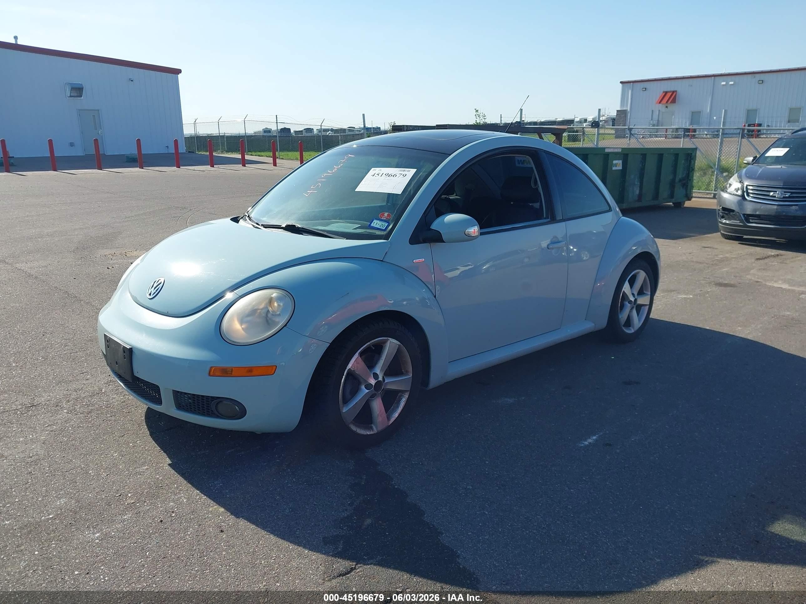 2010 Volkswagen New Beetle 2.5l Final Edition Blue vin: 3VWRW3AG5AM027483