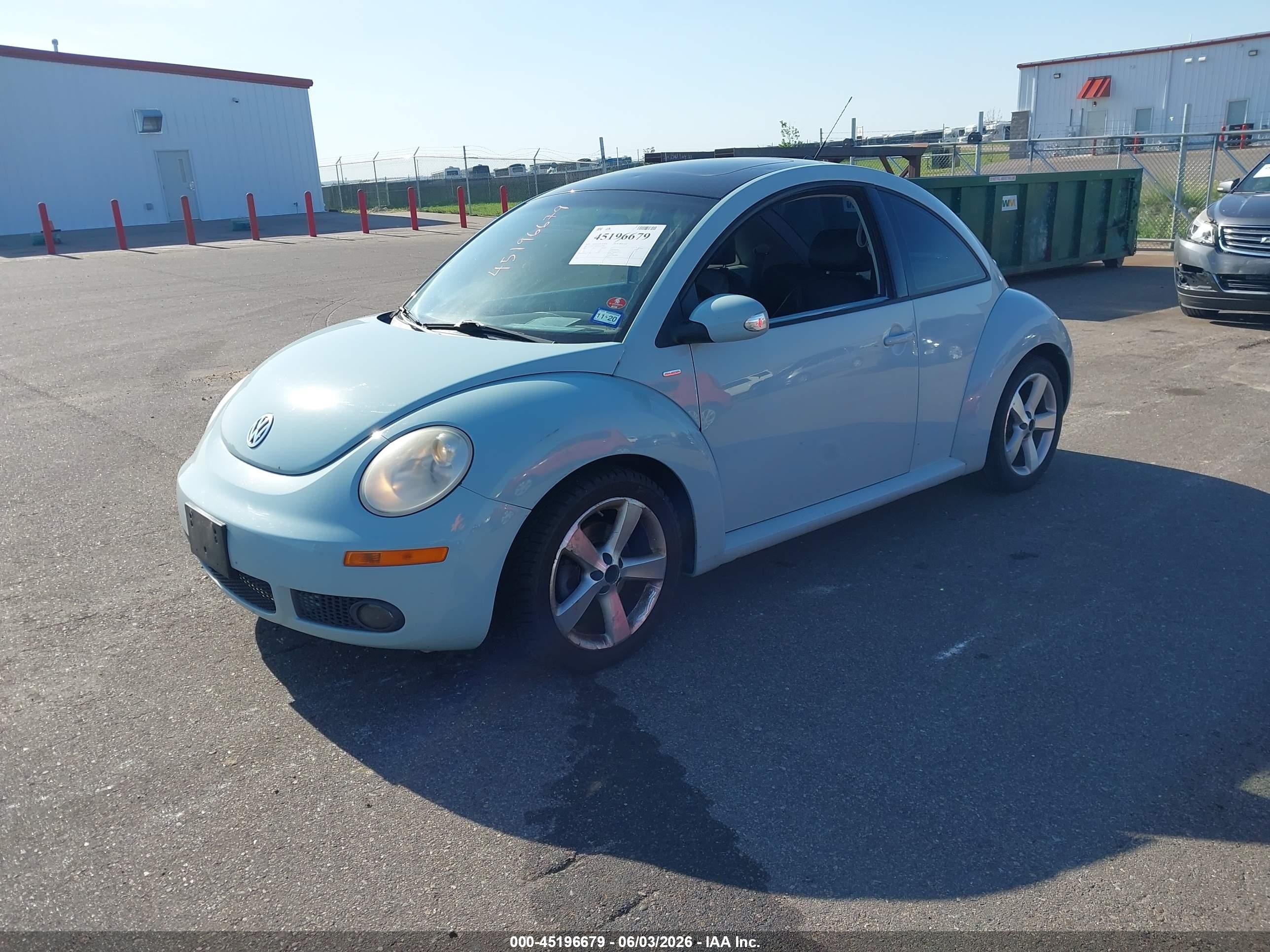 2010 Volkswagen New Beetle 2.5l Final Edition Blue vin: 3VWRW3AG5AM027483