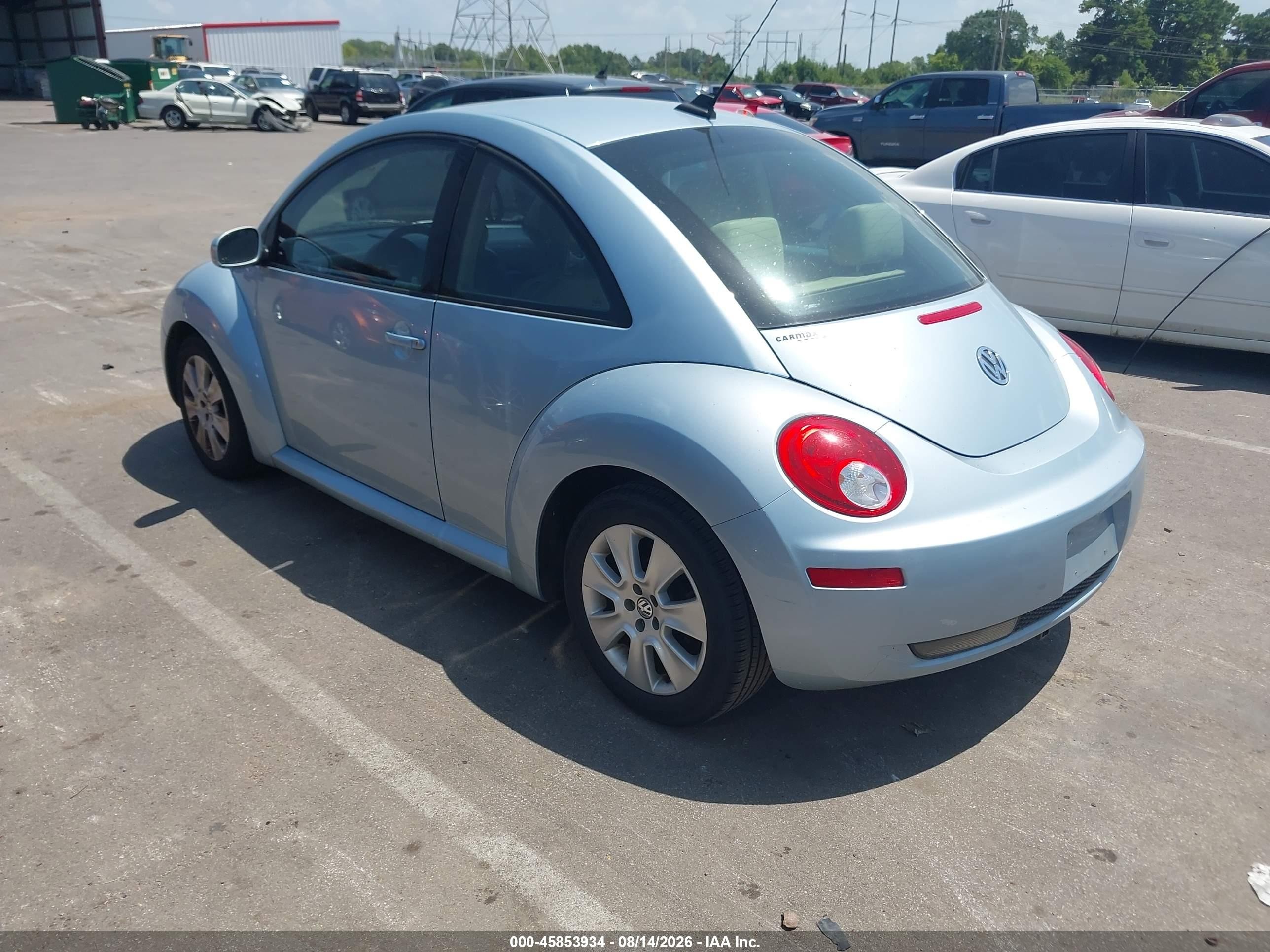 2010 Volkswagen New Beetle 2.5l Light Blue vin: 3VWRW3AGXAM022859