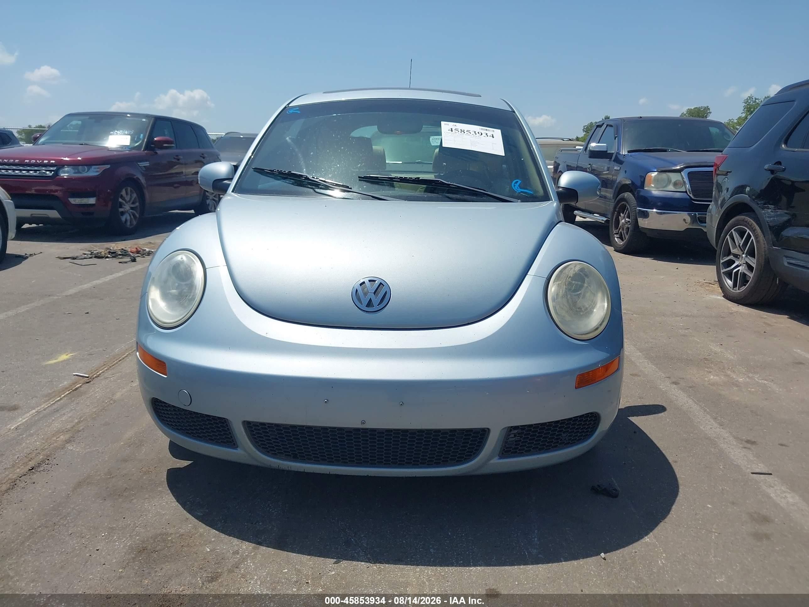 2010 Volkswagen New Beetle 2.5l Light Blue vin: 3VWRW3AGXAM022859