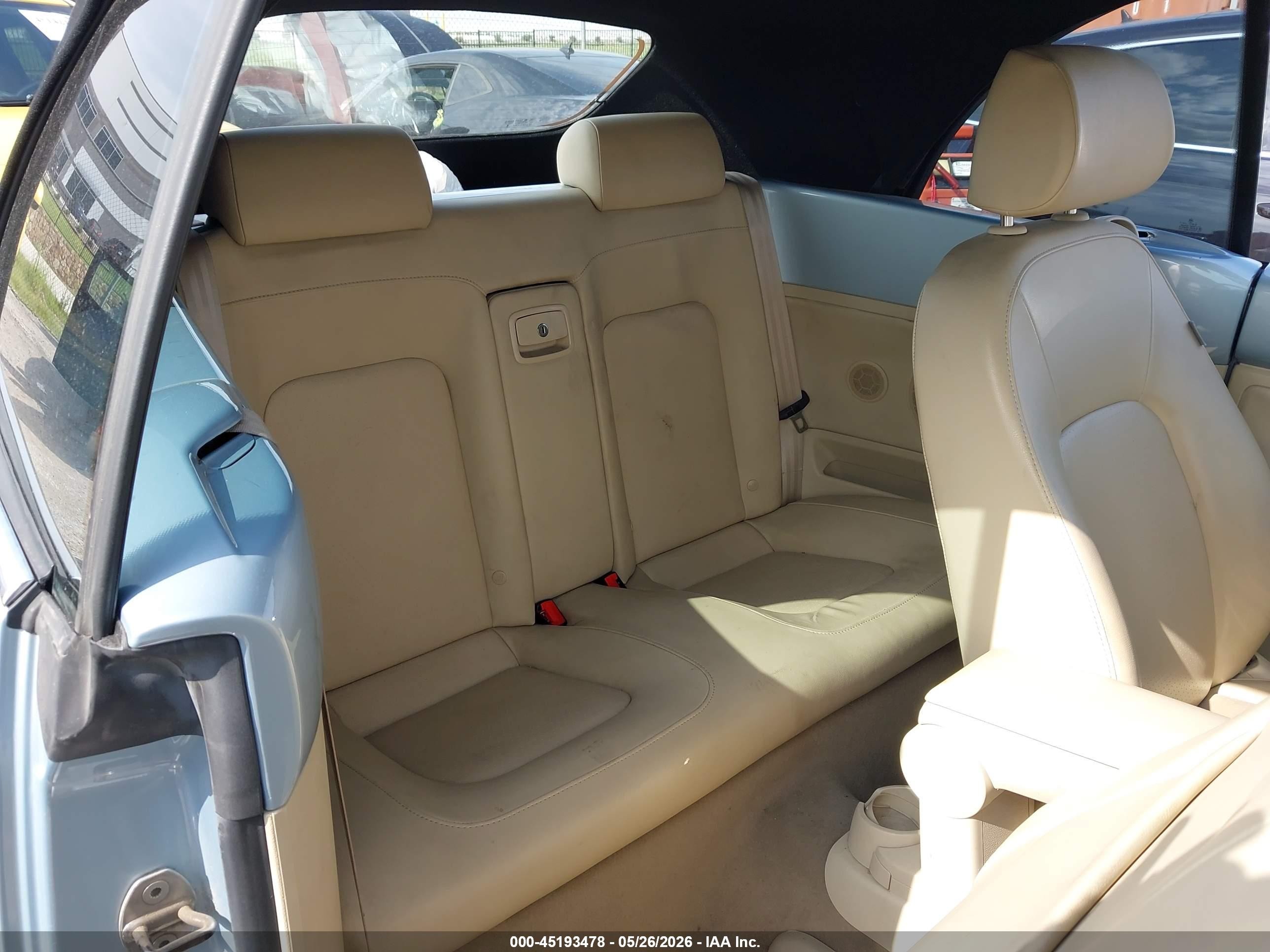 2010 Volkswagen New Beetle 2.5l Light Blue vin: 3VWRW3AL0AM005890