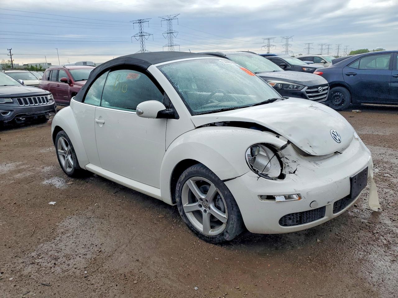 2010 Volkswagen New Beetle White vin: 3VWRW3AL6AM003349