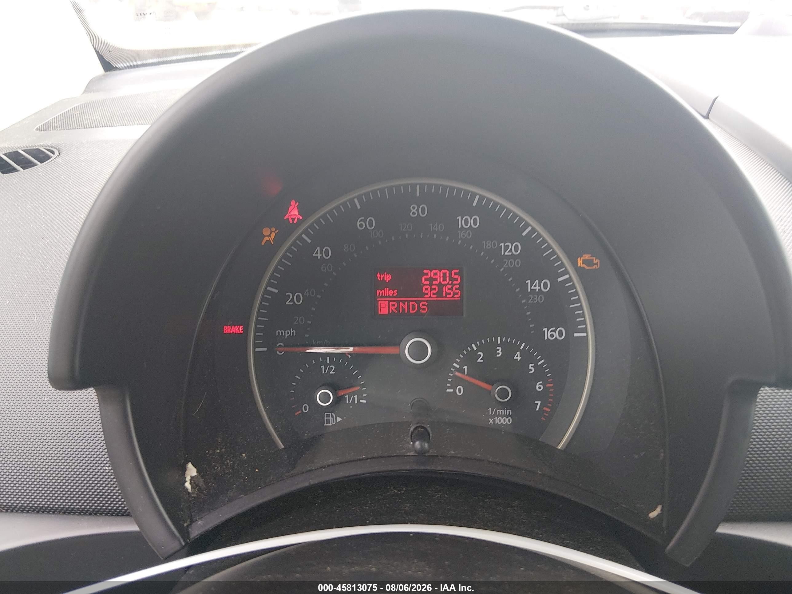 2010 Volkswagen New Beetle 2.5l Light Blue vin: 3VWRW3AL9AM002938