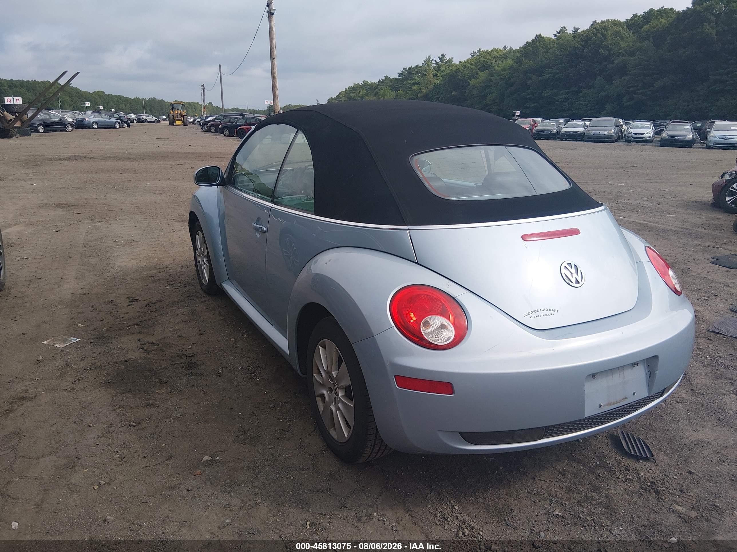 2010 Volkswagen New Beetle 2.5l Light Blue vin: 3VWRW3AL9AM002938