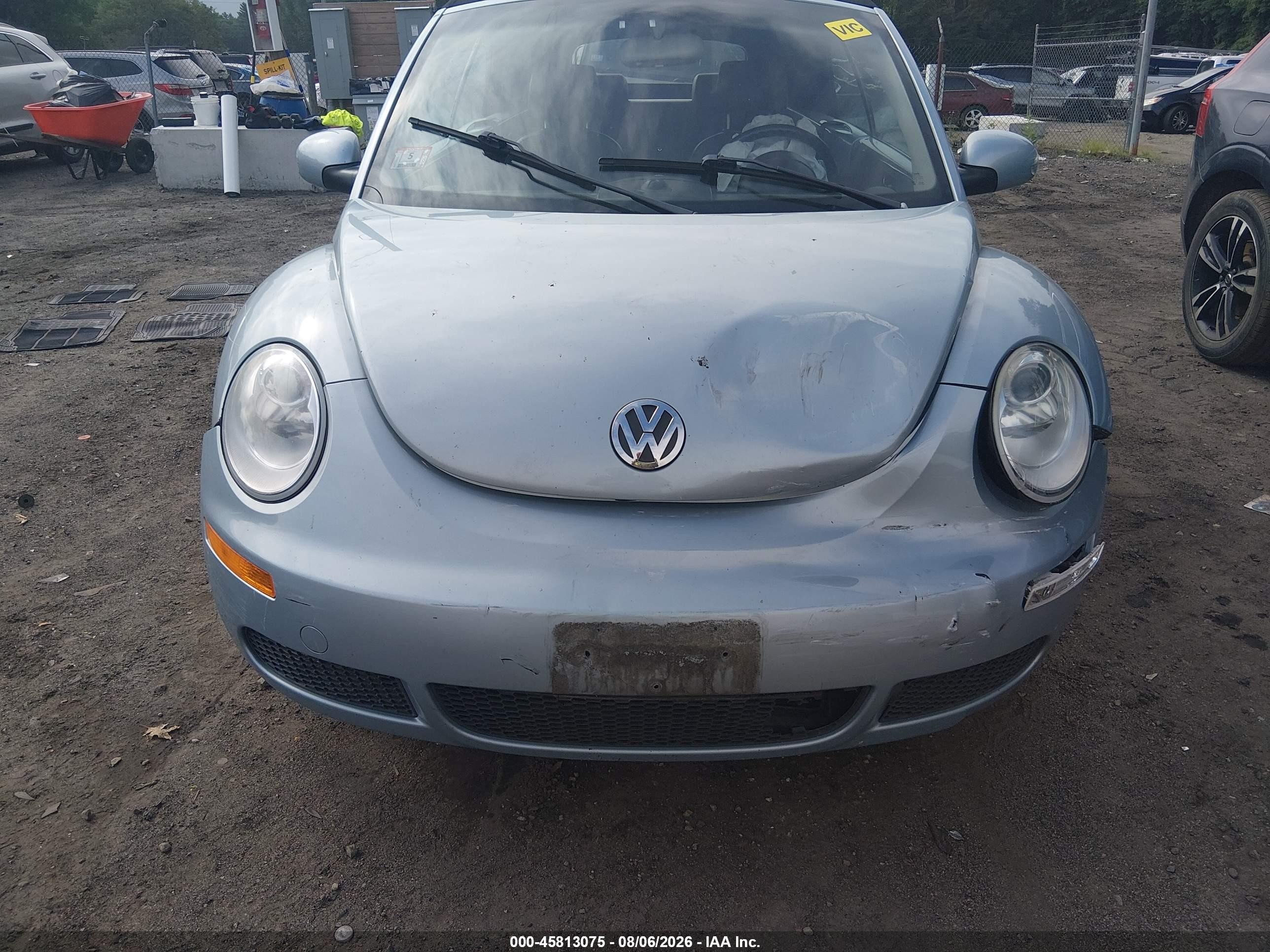2010 Volkswagen New Beetle 2.5l Light Blue vin: 3VWRW3AL9AM002938