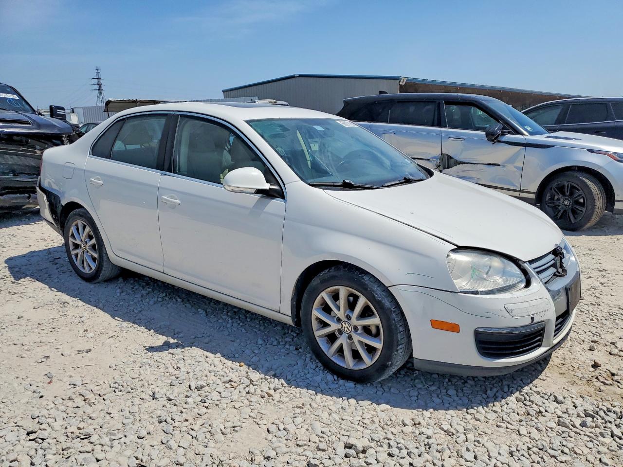 2010 Volkswagen Jetta Se White vin: 3VWRX7AJ0AM046040