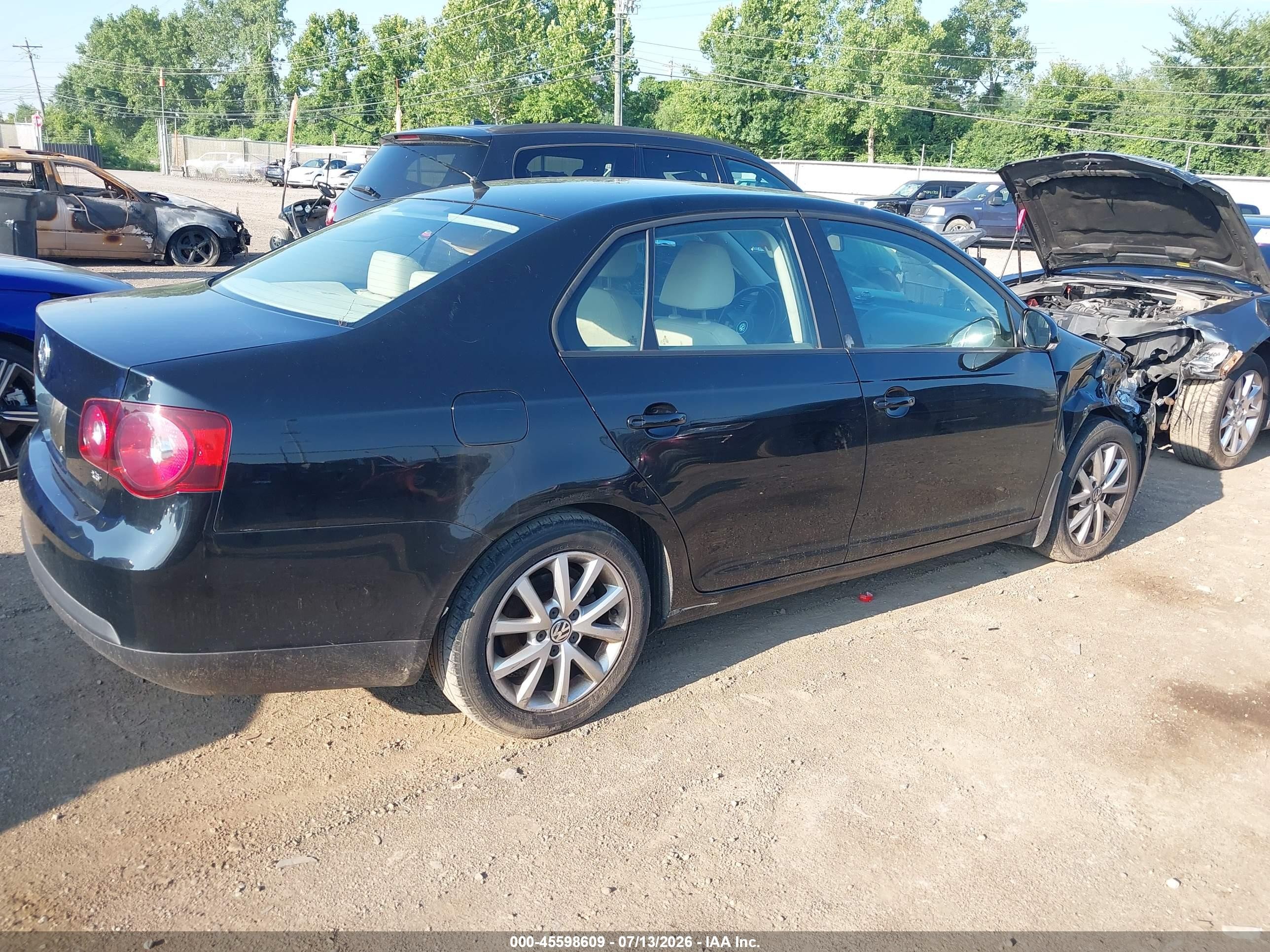 2010 Volkswagen Jetta Limited Edition Black vin: 3VWRX7AJ0AM134179