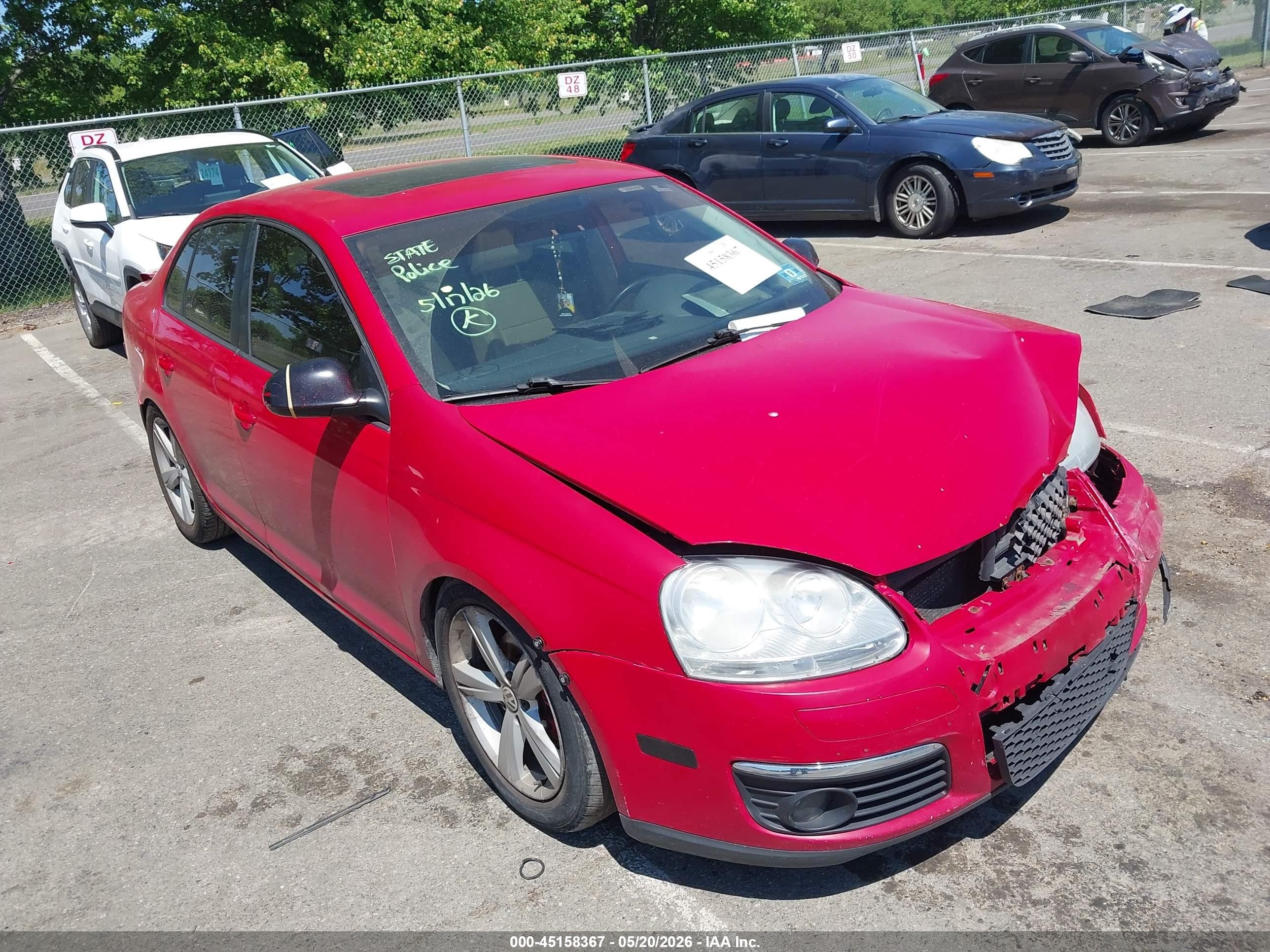 2010 Volkswagen Jetta Se Red vin: 3VWRX7AJ1AM046001