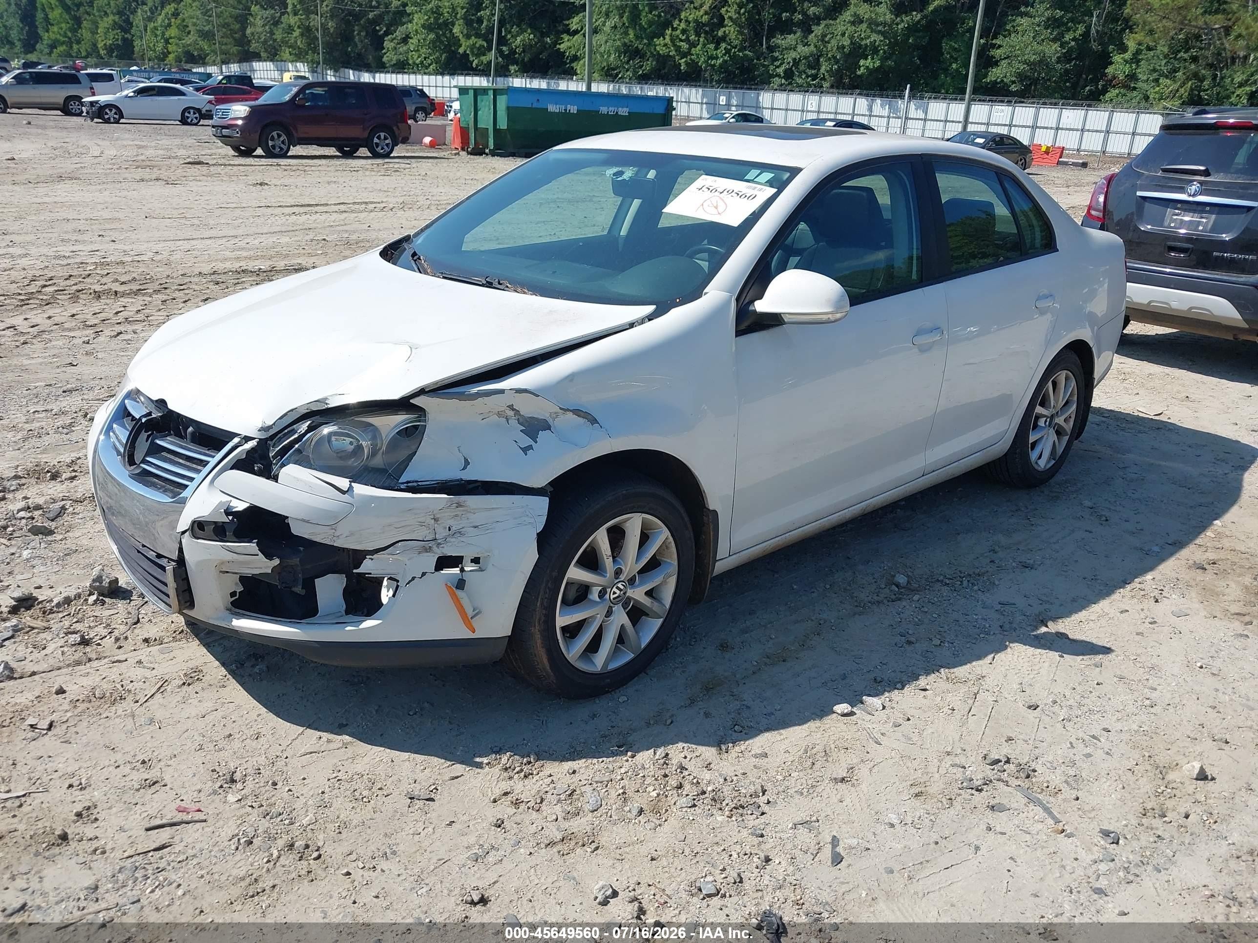 2010 Volkswagen Jetta Limited Edition White vin: 3VWRX7AJ1AM129492
