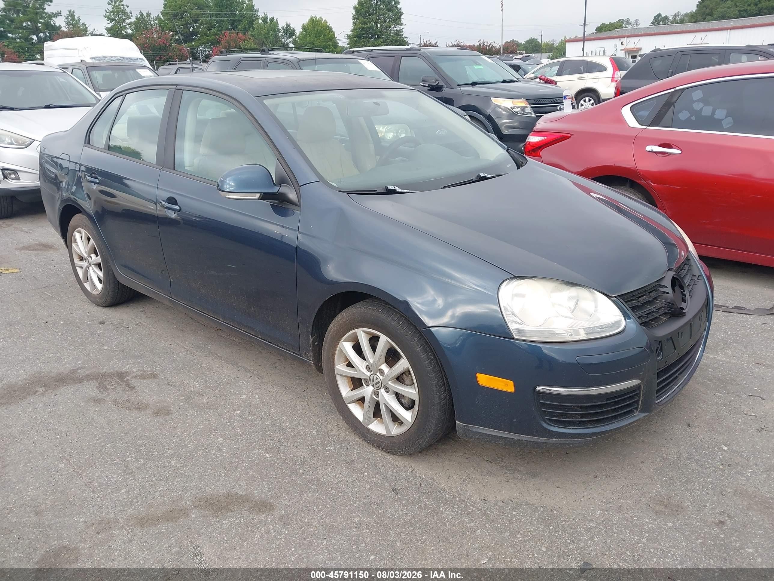 2010 Volkswagen Jetta Limited Edition Синий vin: 3VWRX7AJ4AM136114