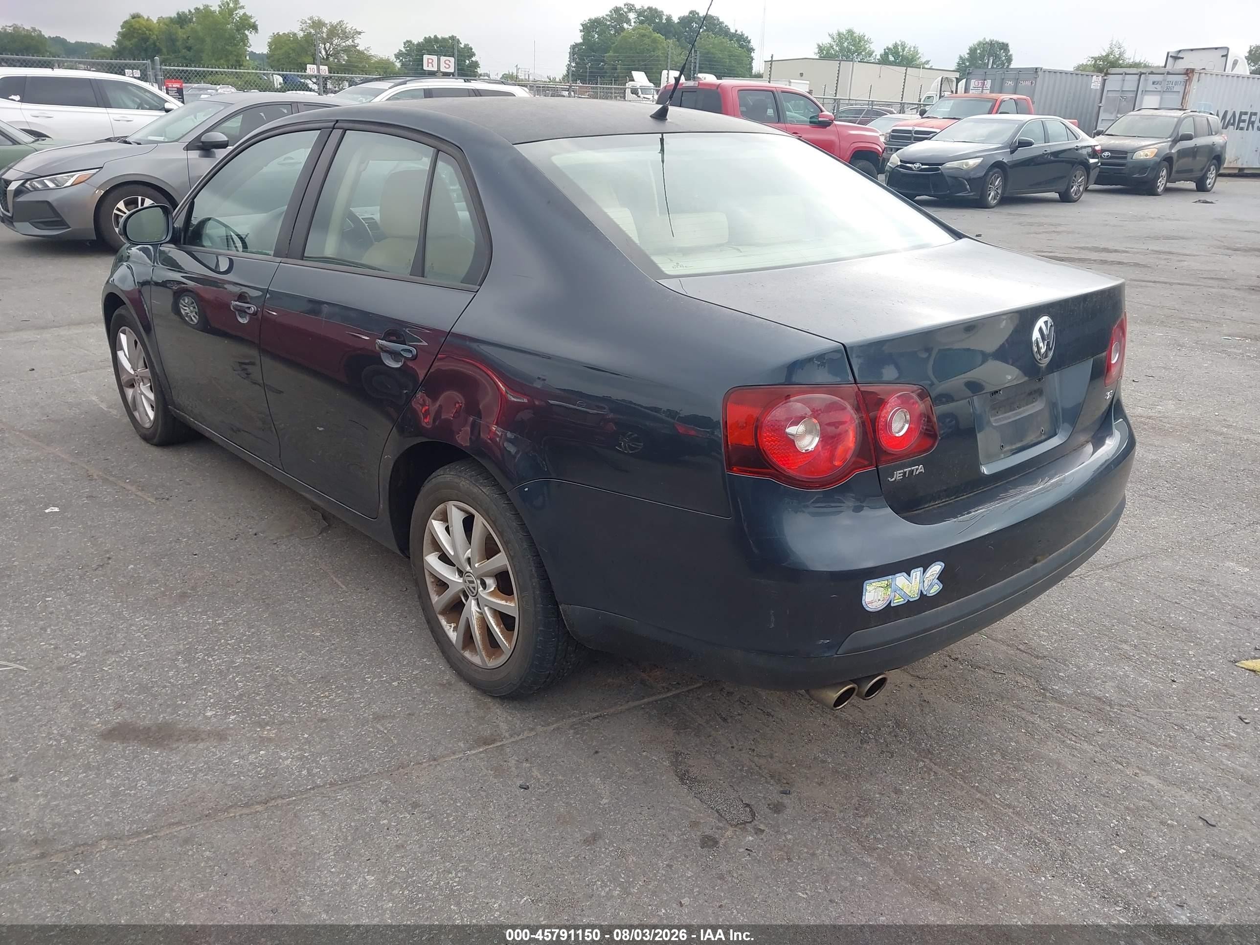 2010 Volkswagen Jetta Limited Edition Blue vin: 3VWRX7AJ4AM136114