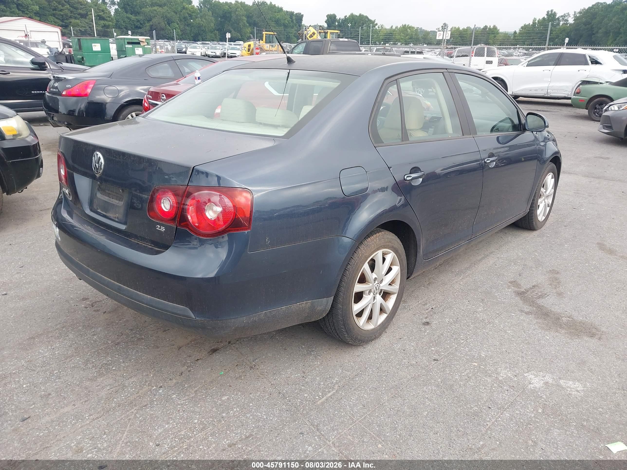 2010 Volkswagen Jetta Limited Edition Blue vin: 3VWRX7AJ4AM136114