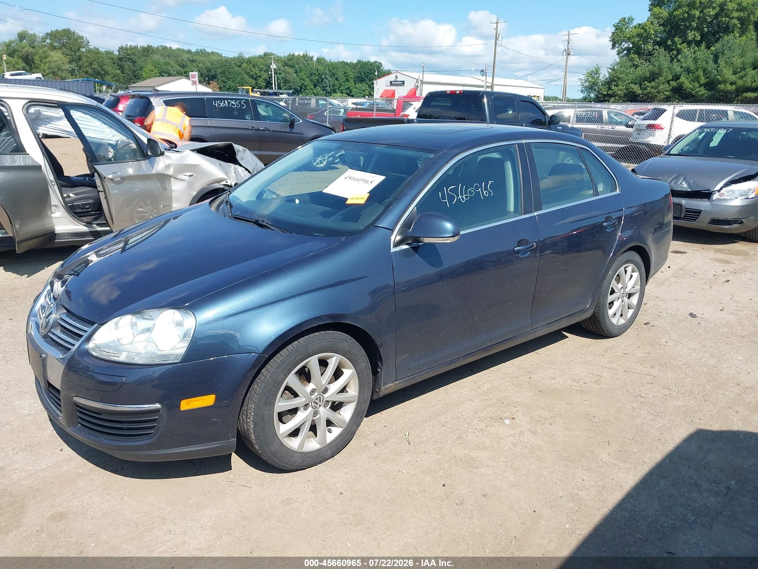 2010 Volkswagen Jetta Se Dark Blue vin: 3VWRX7AJXAM068255