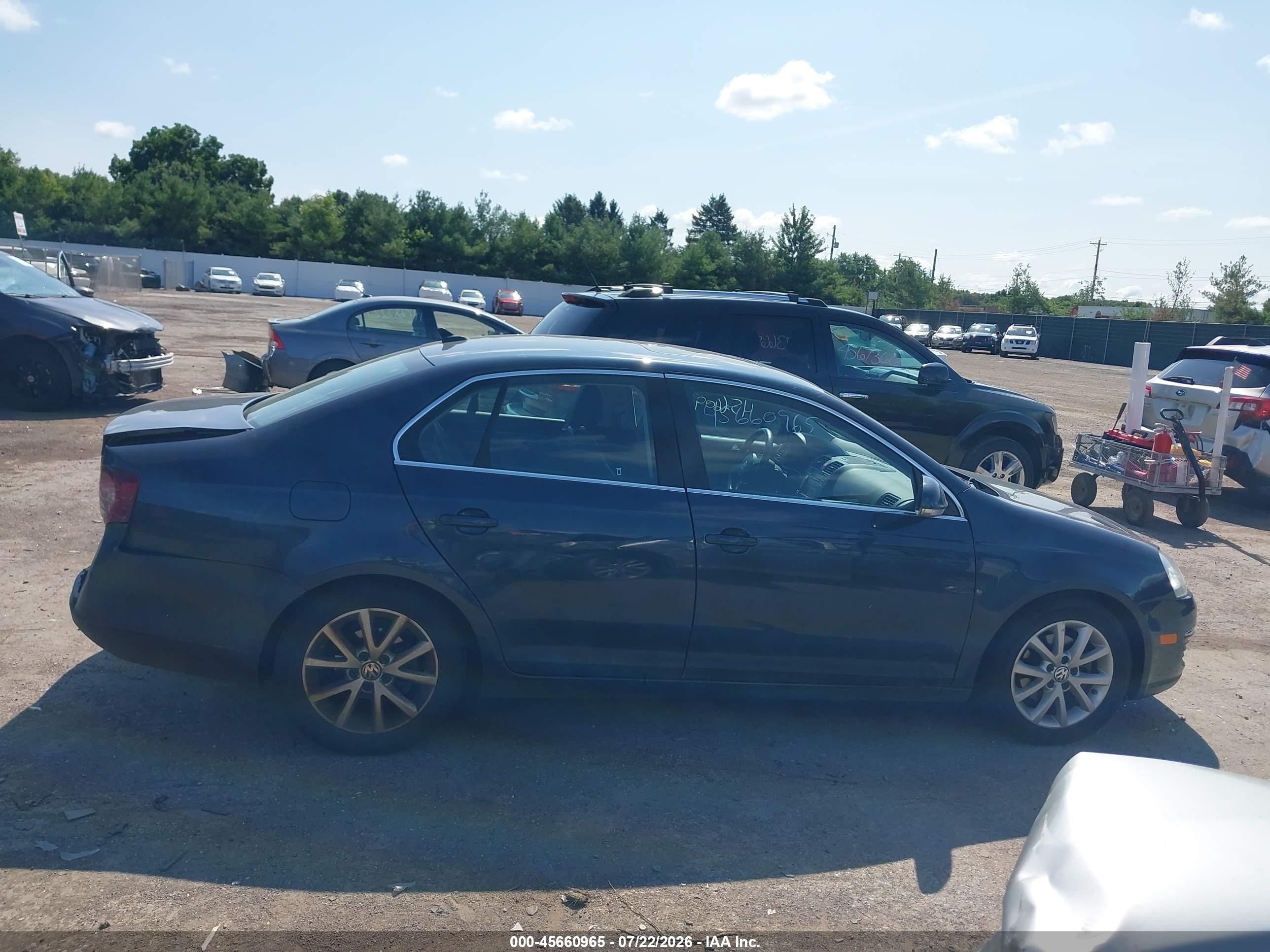 2010 Volkswagen Jetta Se Dark Blue vin: 3VWRX7AJXAM068255