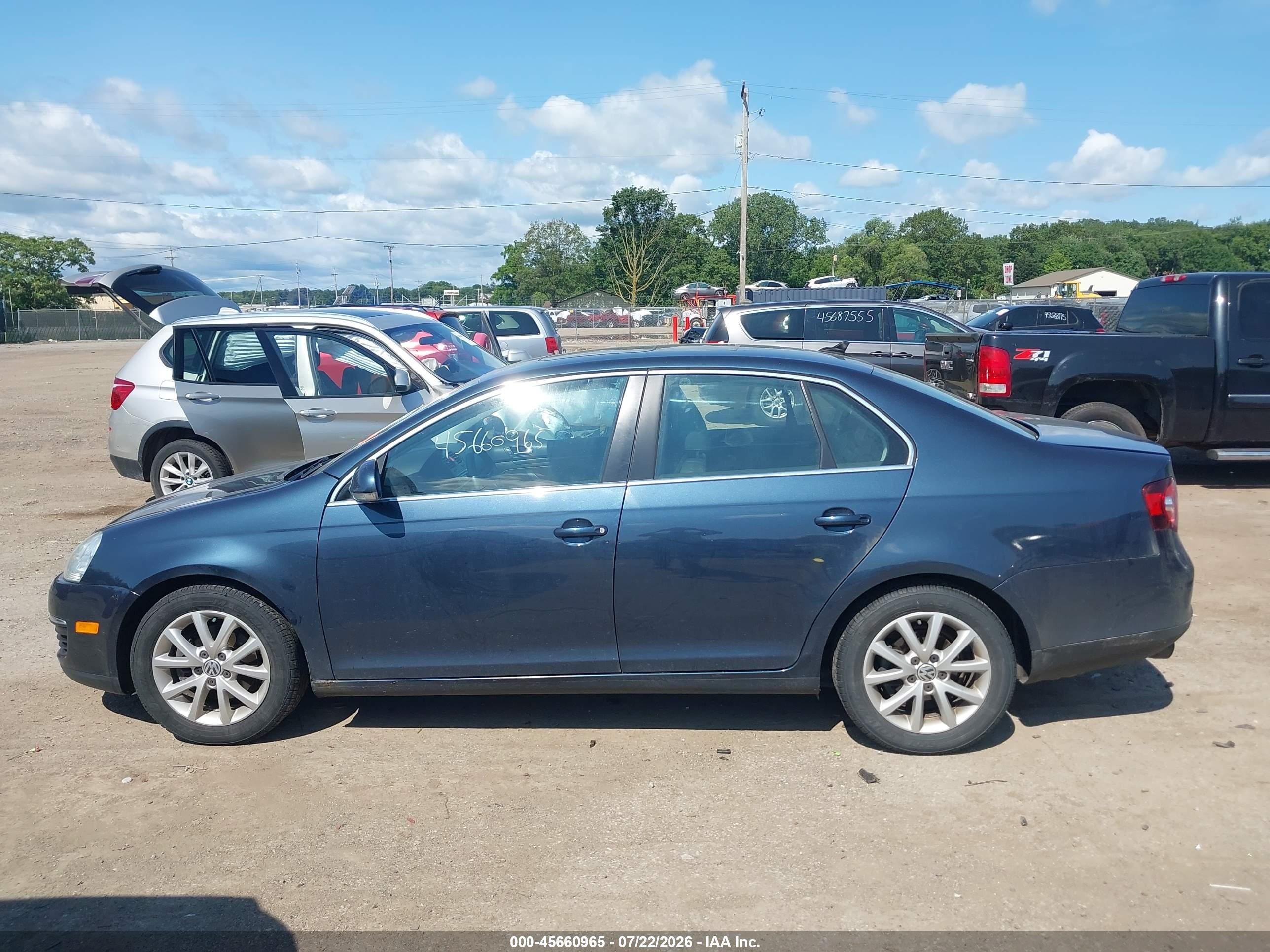 2010 Volkswagen Jetta Se Dark Blue vin: 3VWRX7AJXAM068255