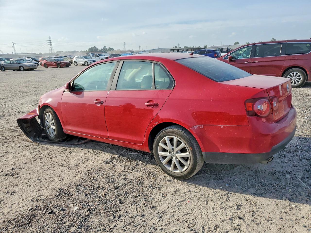 2010 Volkswagen Jetta Se Red vin: 3VWRX7AJXAM154813