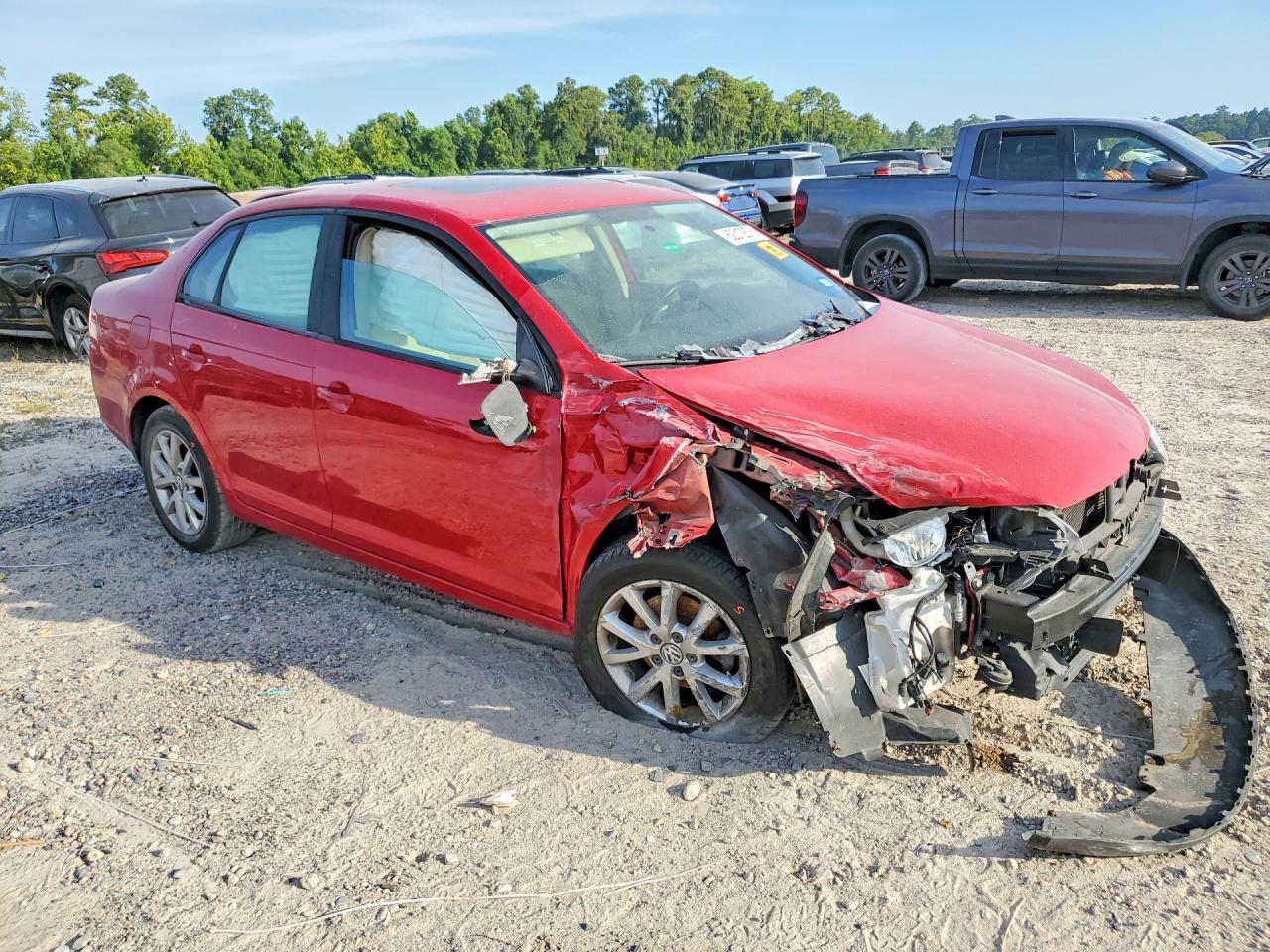 2010 Volkswagen Jetta Se Red vin: 3VWRX7AJXAM154813