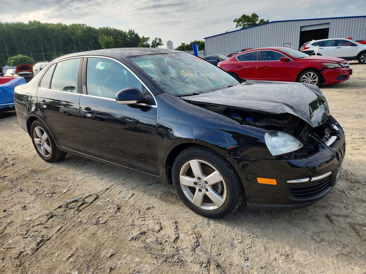 2008 Volkswagen Jetta Se Black vin: 3VWRZ71K08M144692