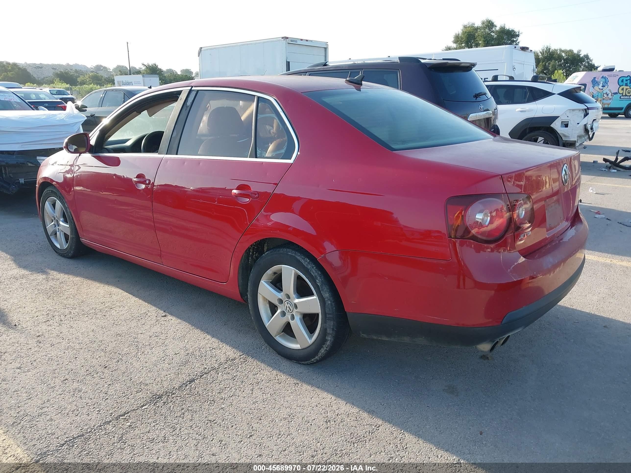2008 Volkswagen Jetta Se/sel Красный vin: 3VWRZ71K08M155305