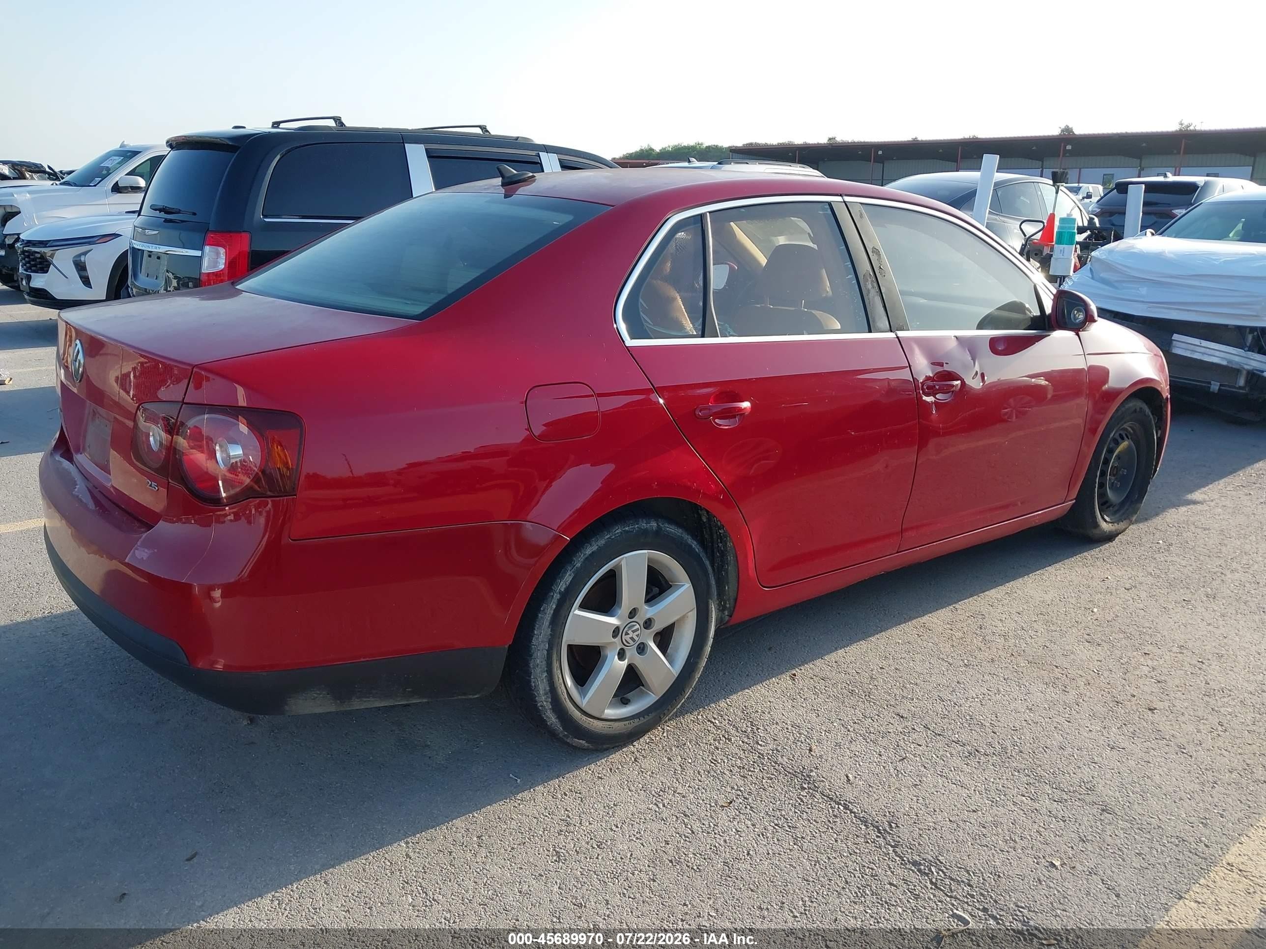 2008 Volkswagen Jetta Se/sel Красный vin: 3VWRZ71K08M155305