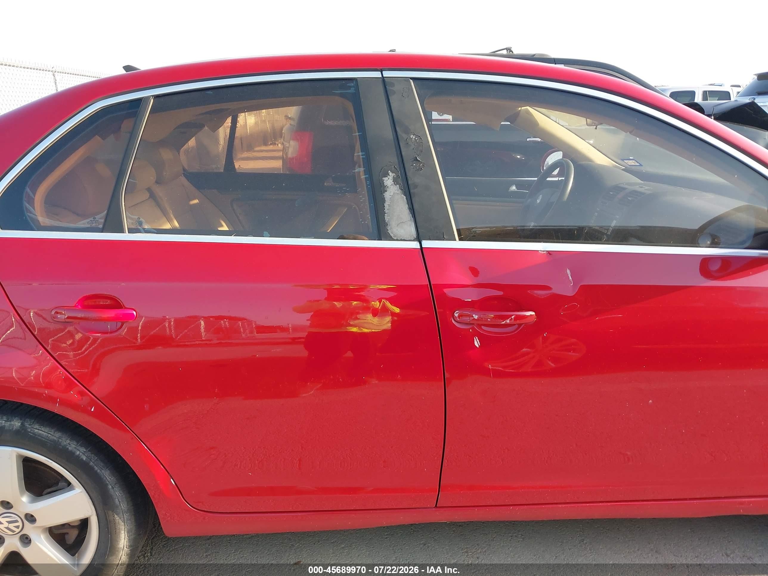 2008 Volkswagen Jetta Se/sel Красный vin: 3VWRZ71K08M155305