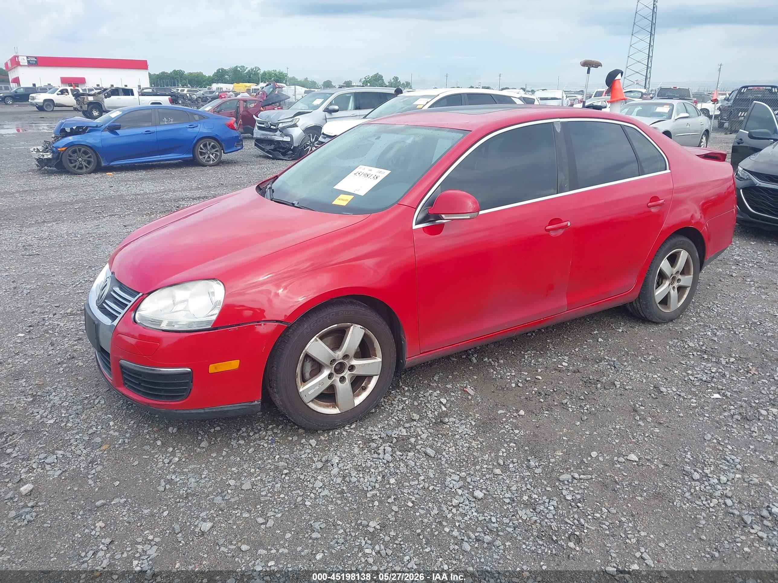 2009 Volkswagen Jetta Se/sel Red vin: 3VWRZ71K09M004482