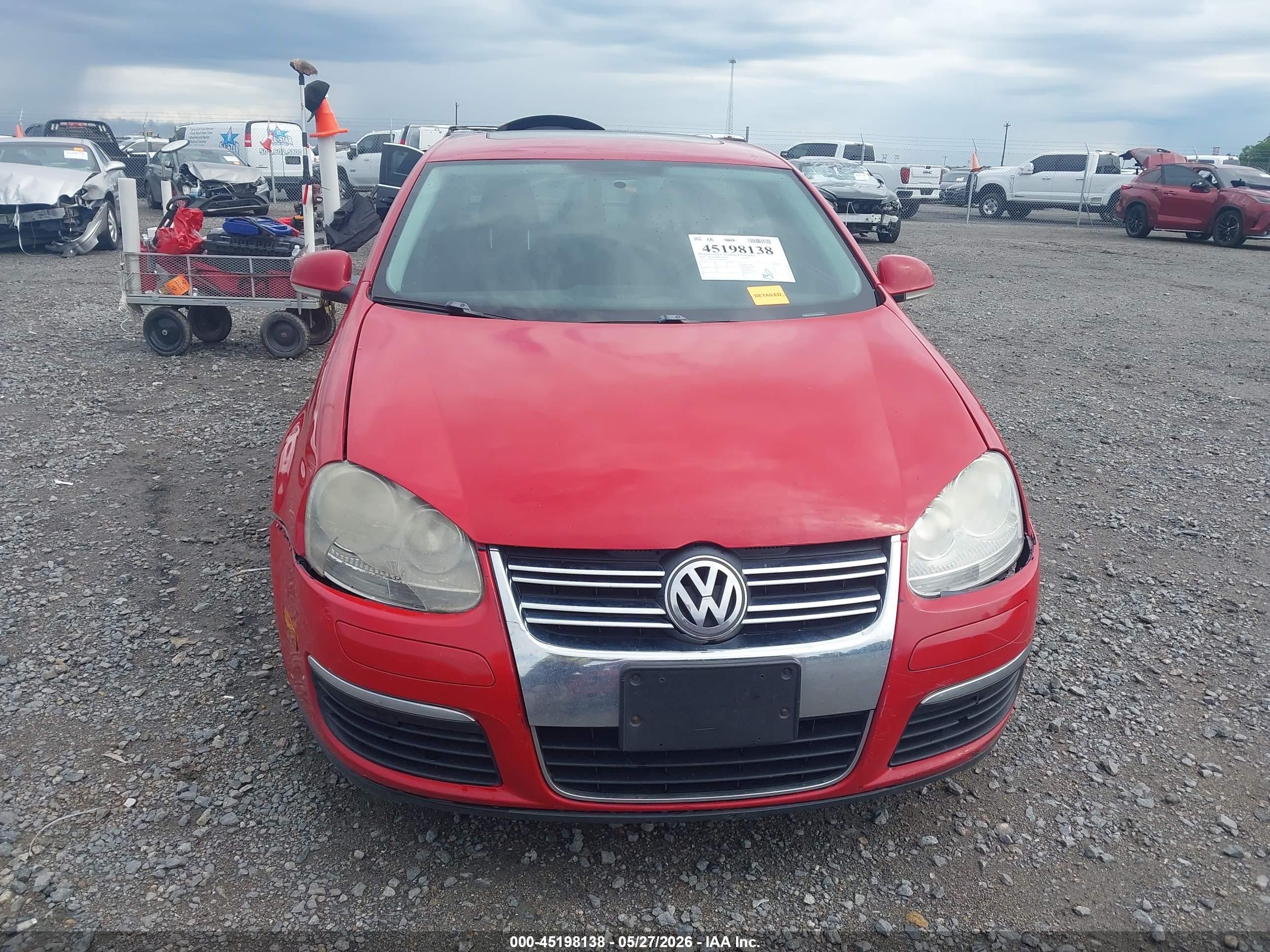 2009 Volkswagen Jetta Se/sel Red vin: 3VWRZ71K09M004482