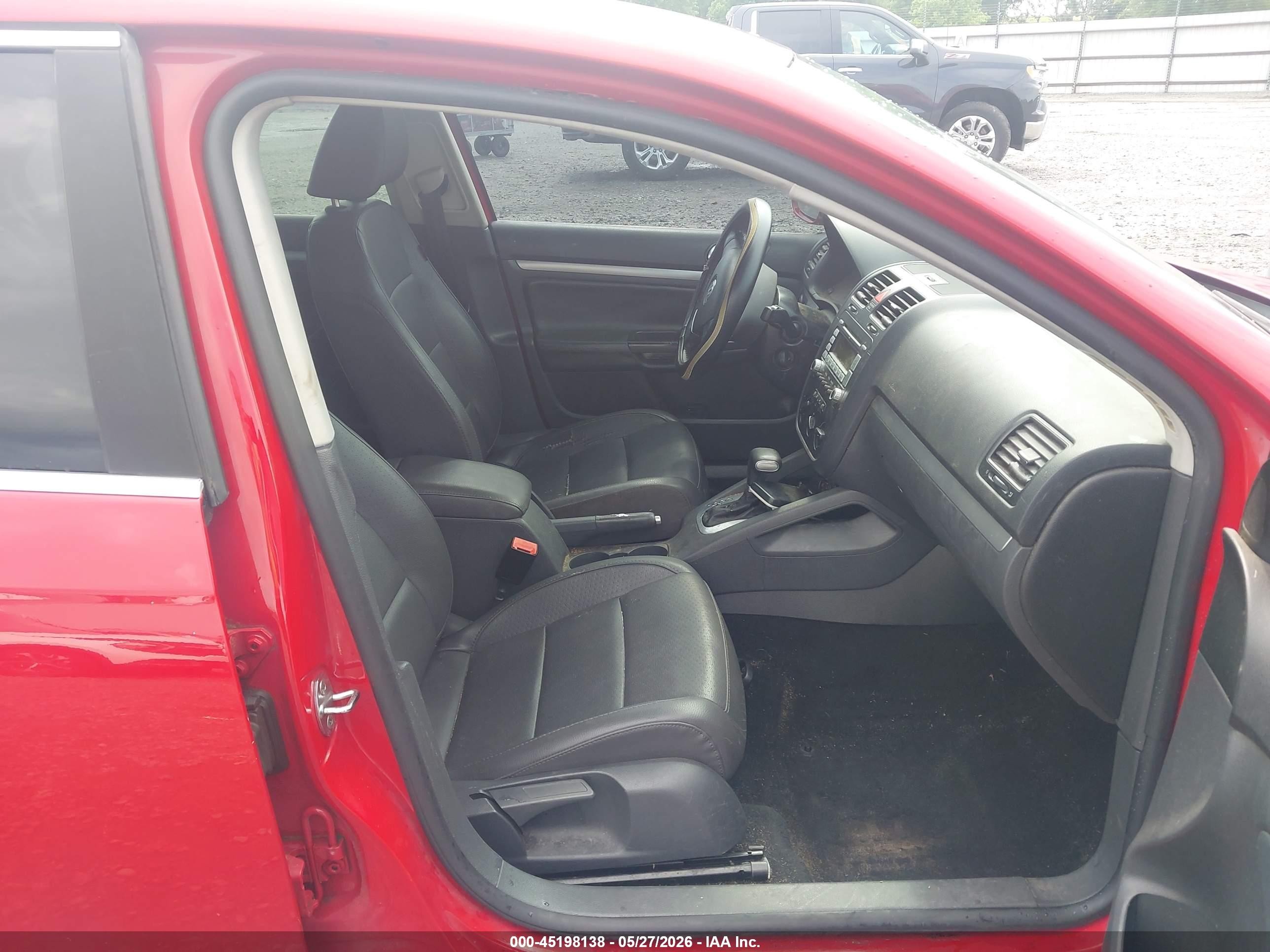 2009 Volkswagen Jetta Se/sel Red vin: 3VWRZ71K09M004482