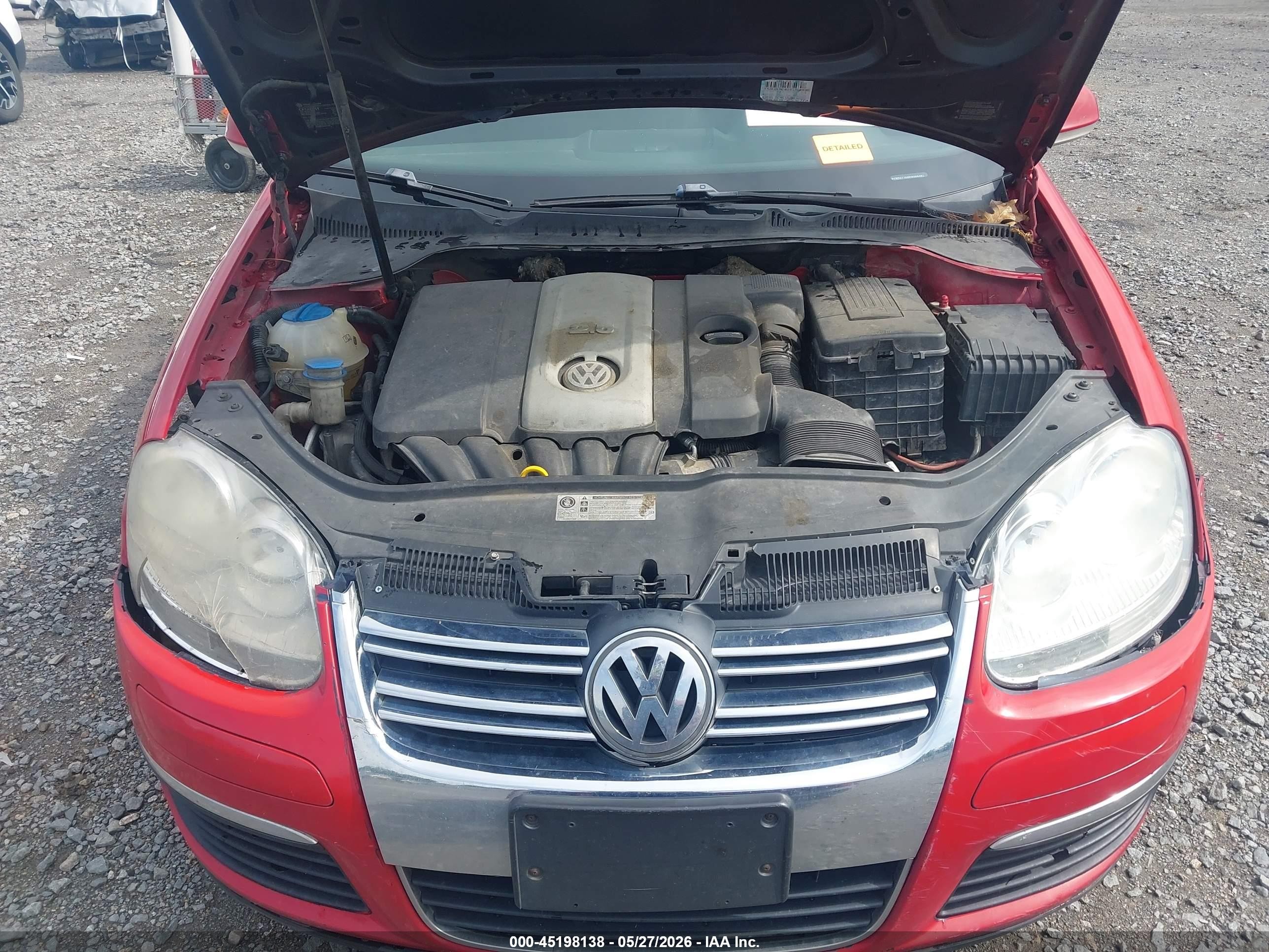 2009 Volkswagen Jetta Se/sel Red vin: 3VWRZ71K09M004482