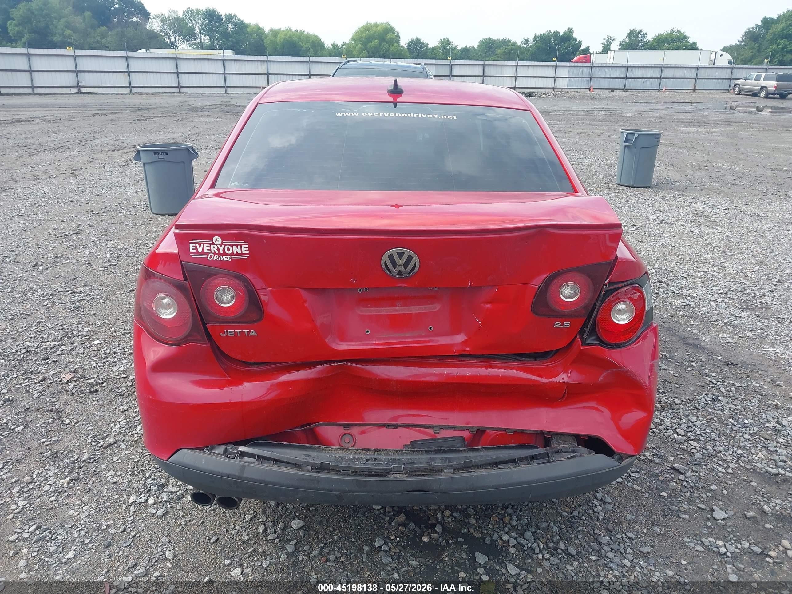 2009 Volkswagen Jetta Se/sel Red vin: 3VWRZ71K09M004482