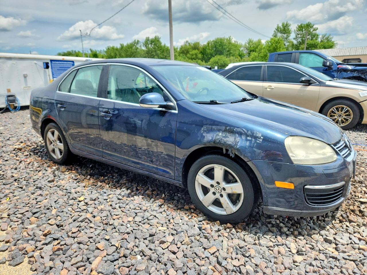 2009 Volkswagen Jetta Se Blue vin: 3VWRZ71K09M092983