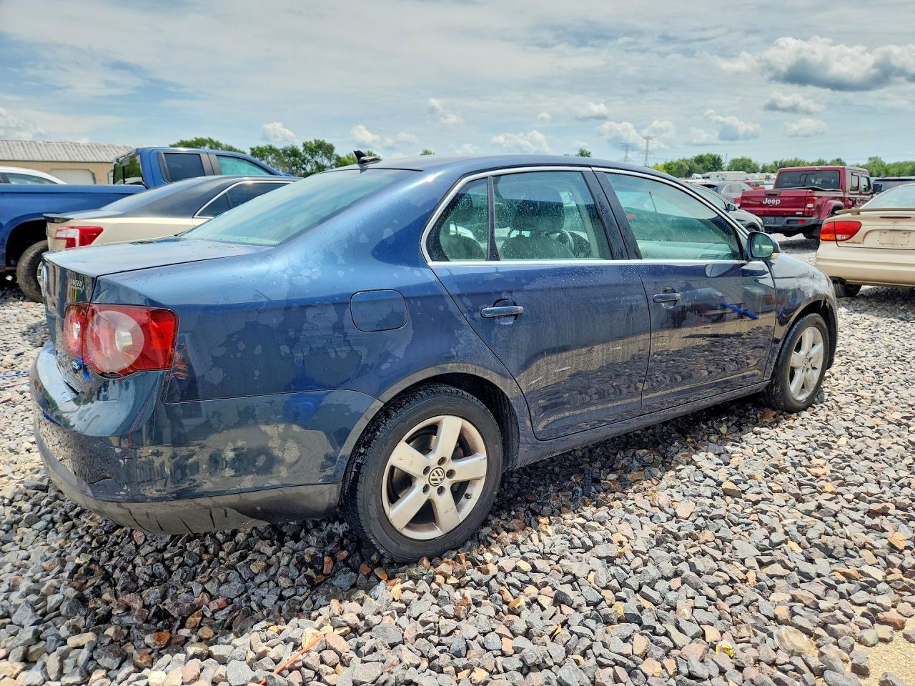 2009 Volkswagen Jetta Se Blue vin: 3VWRZ71K09M092983