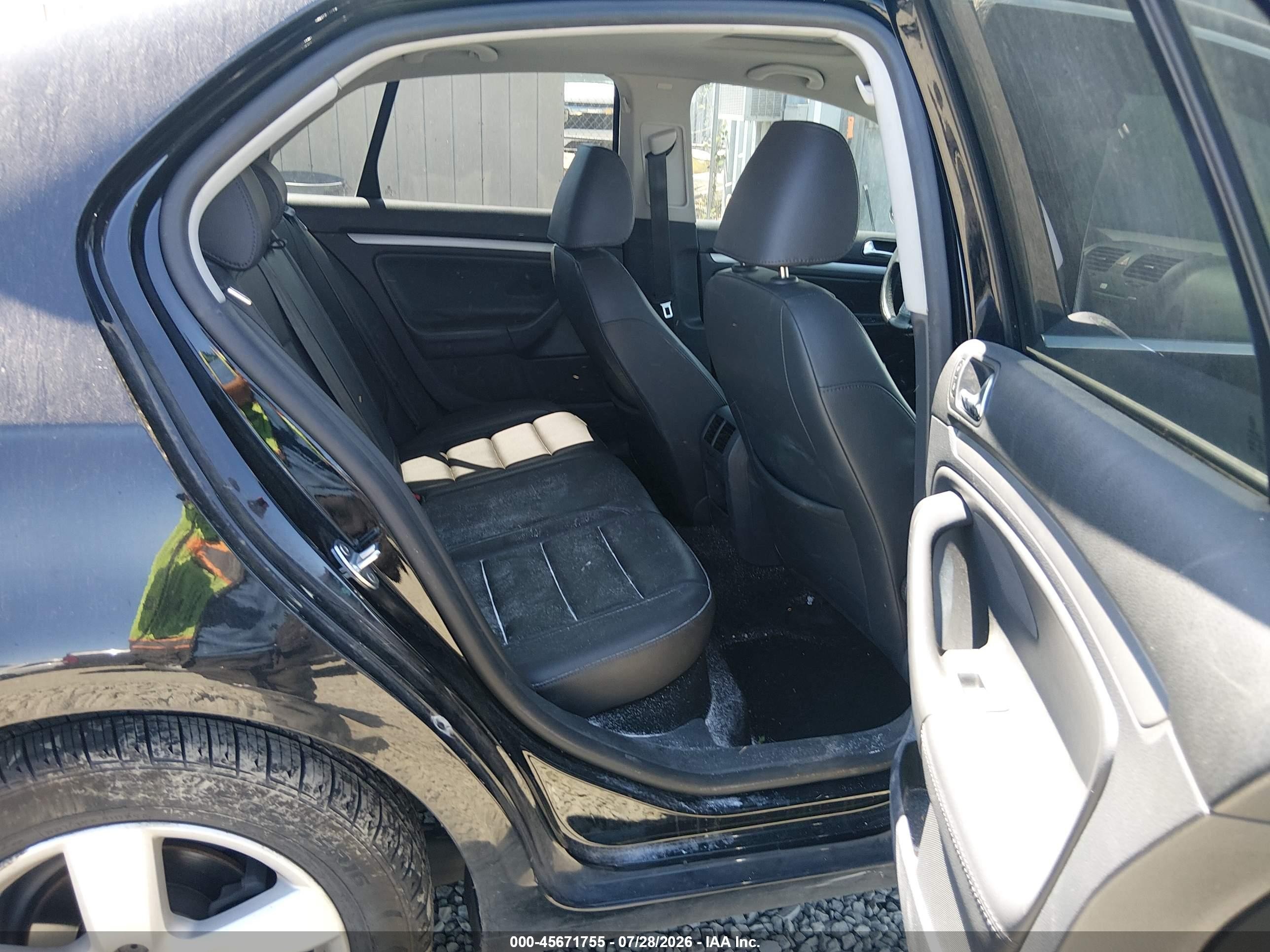 2009 Volkswagen Jetta Se Black vin: 3VWRZ71K09M142491
